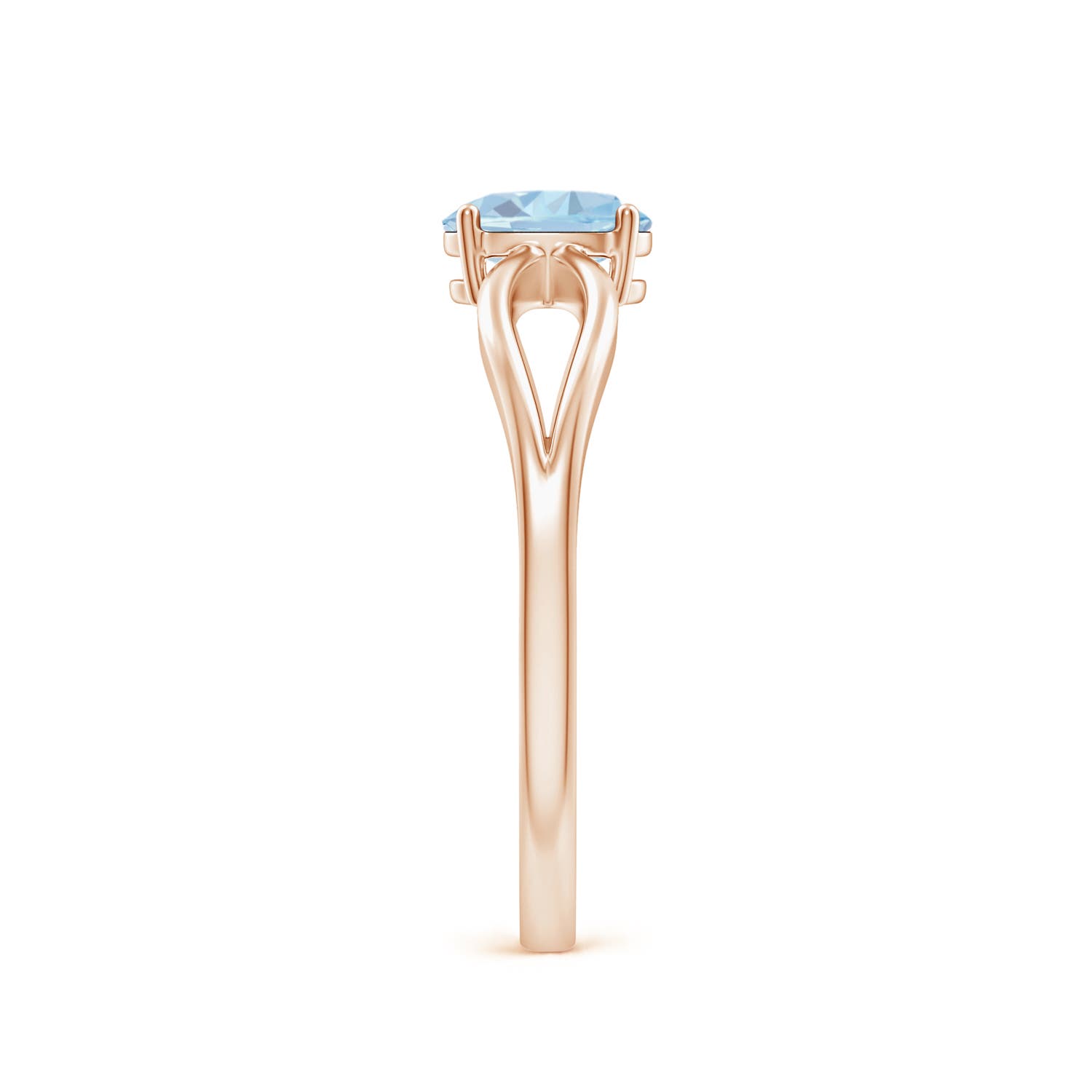 A - Aquamarine / 0.4 CT / 14 KT Rose Gold