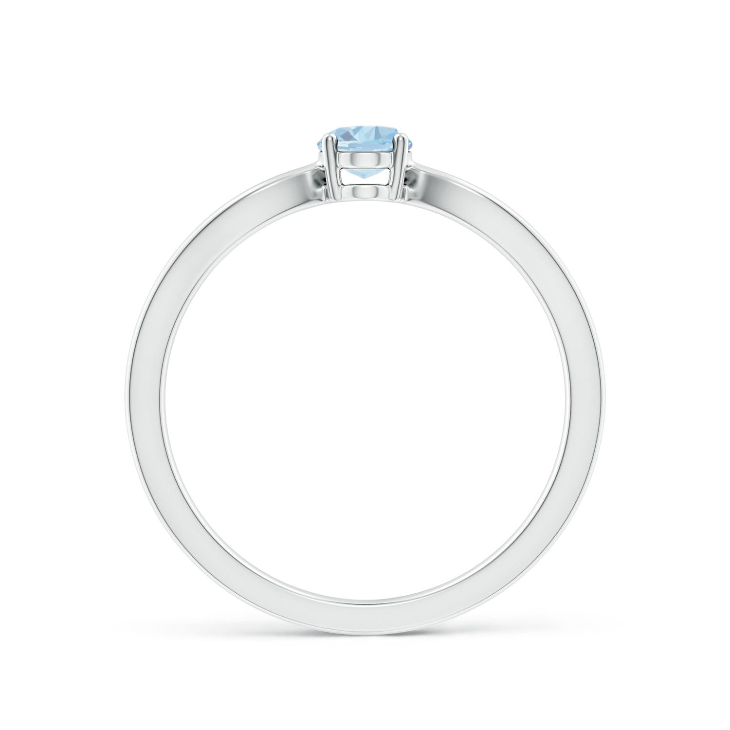 A - Aquamarine / 0.4 CT / 14 KT White Gold