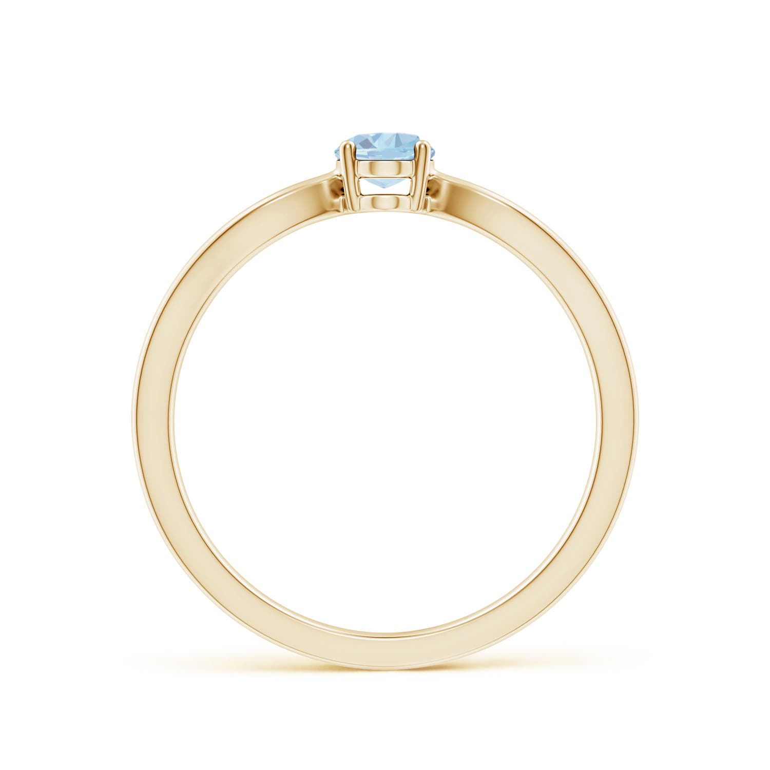 A - Aquamarine / 0.4 CT / 14 KT Yellow Gold