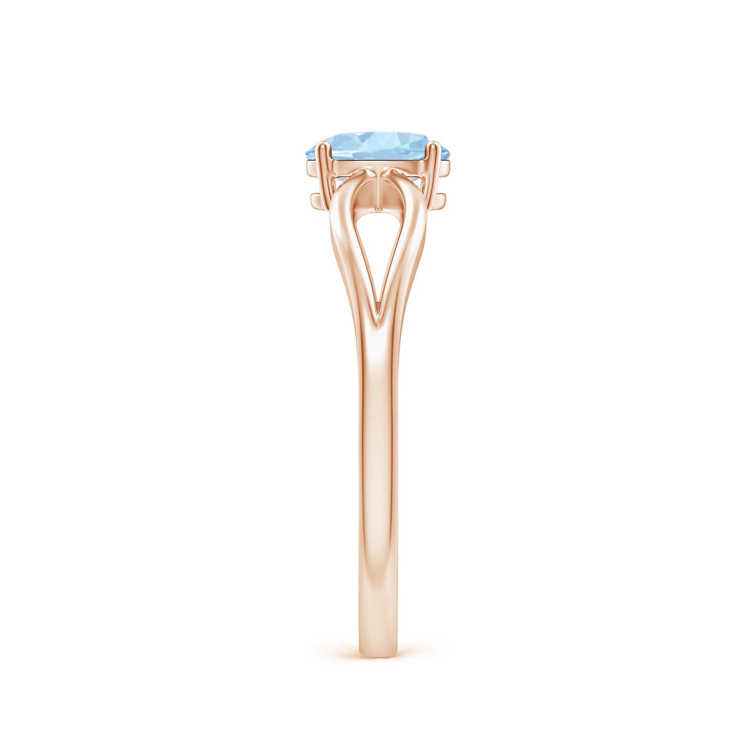 AA - Aquamarine / 0.4 CT / 14 KT Rose Gold