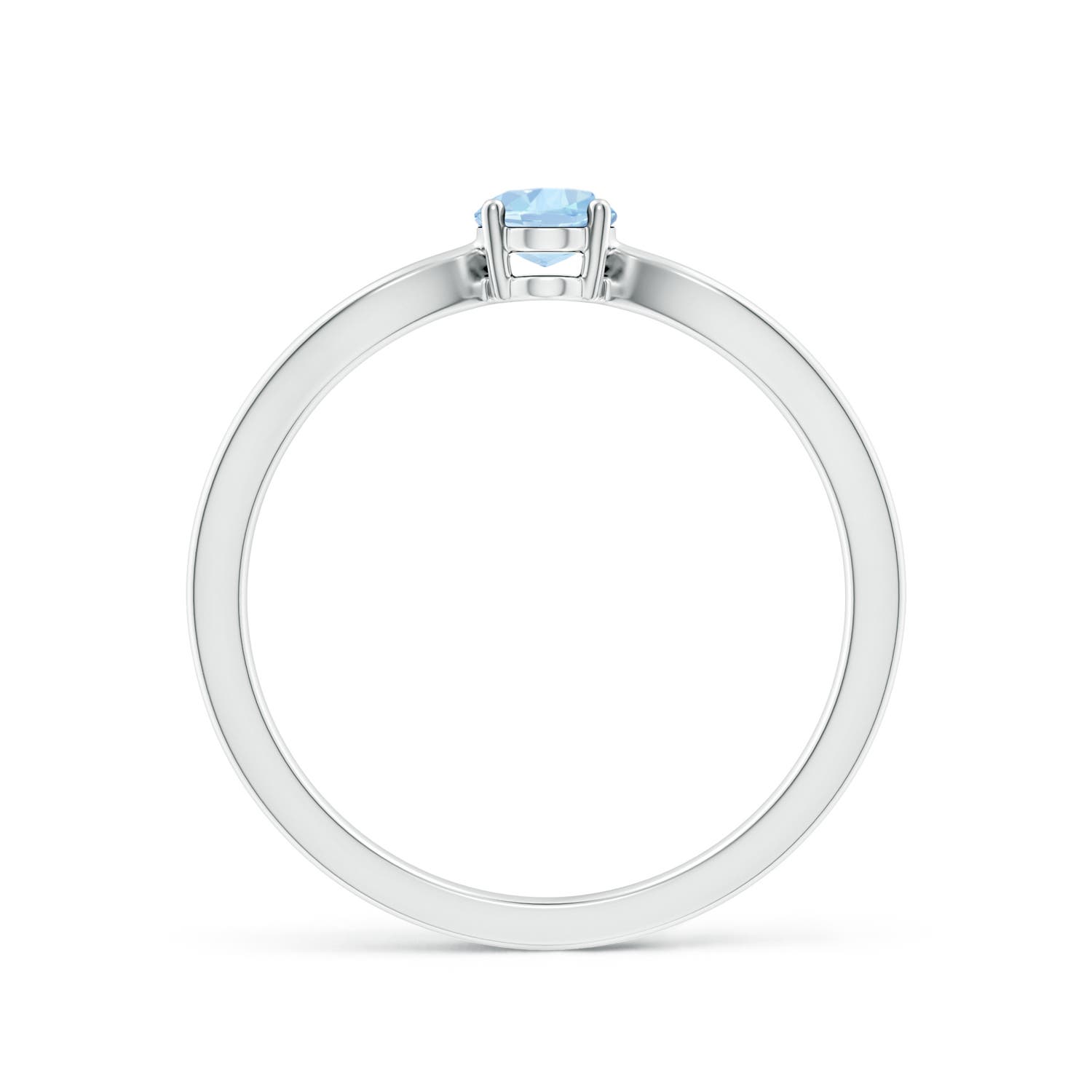 AA - Aquamarine / 0.4 CT / 14 KT White Gold