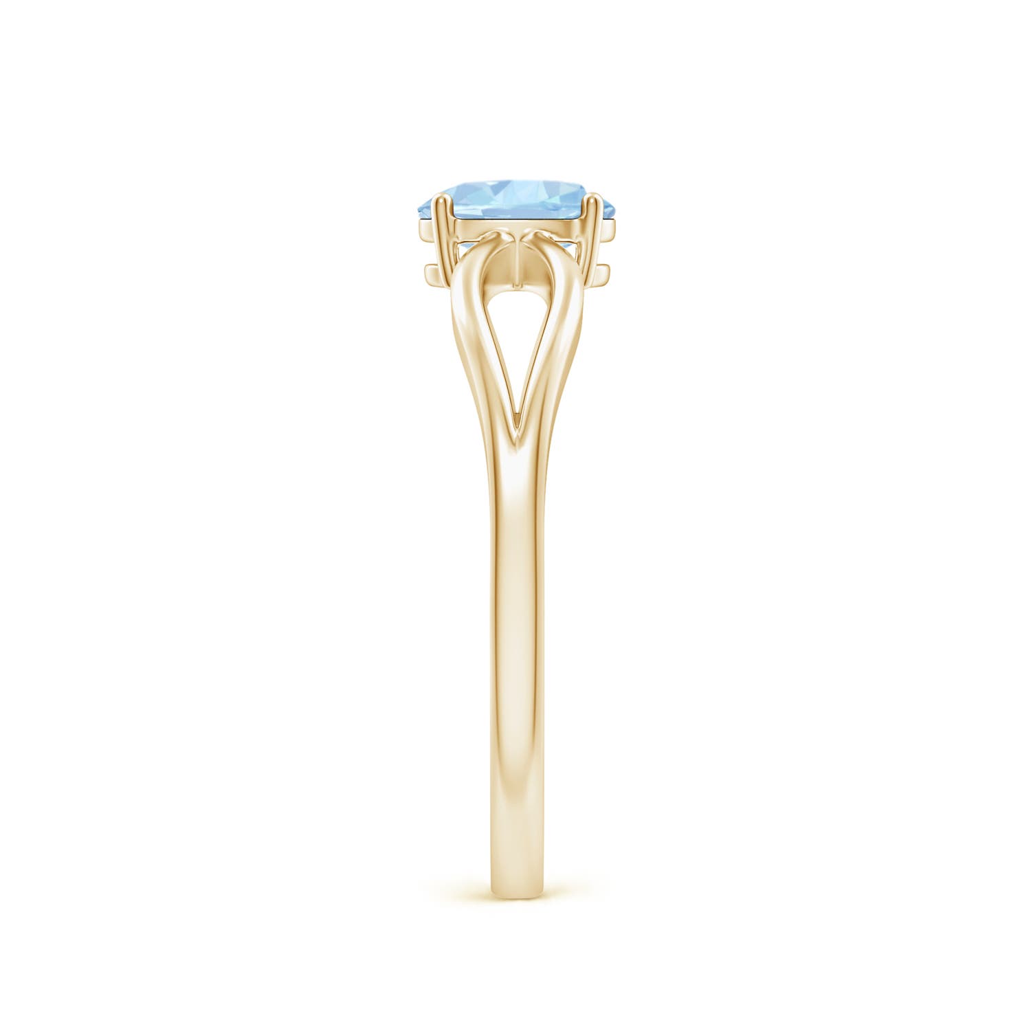 AA - Aquamarine / 0.4 CT / 14 KT Yellow Gold