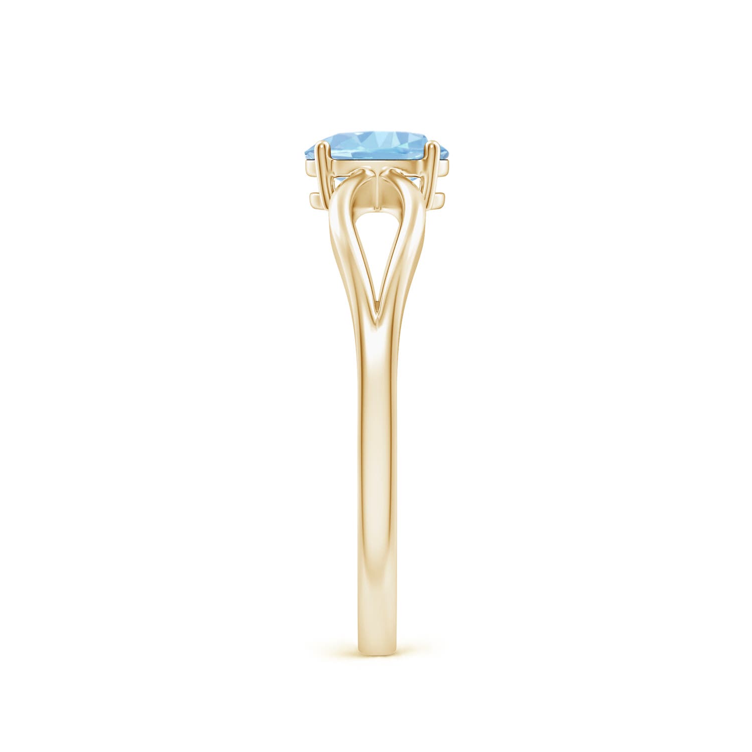 AAA - Aquamarine / 0.4 CT / 14 KT Yellow Gold