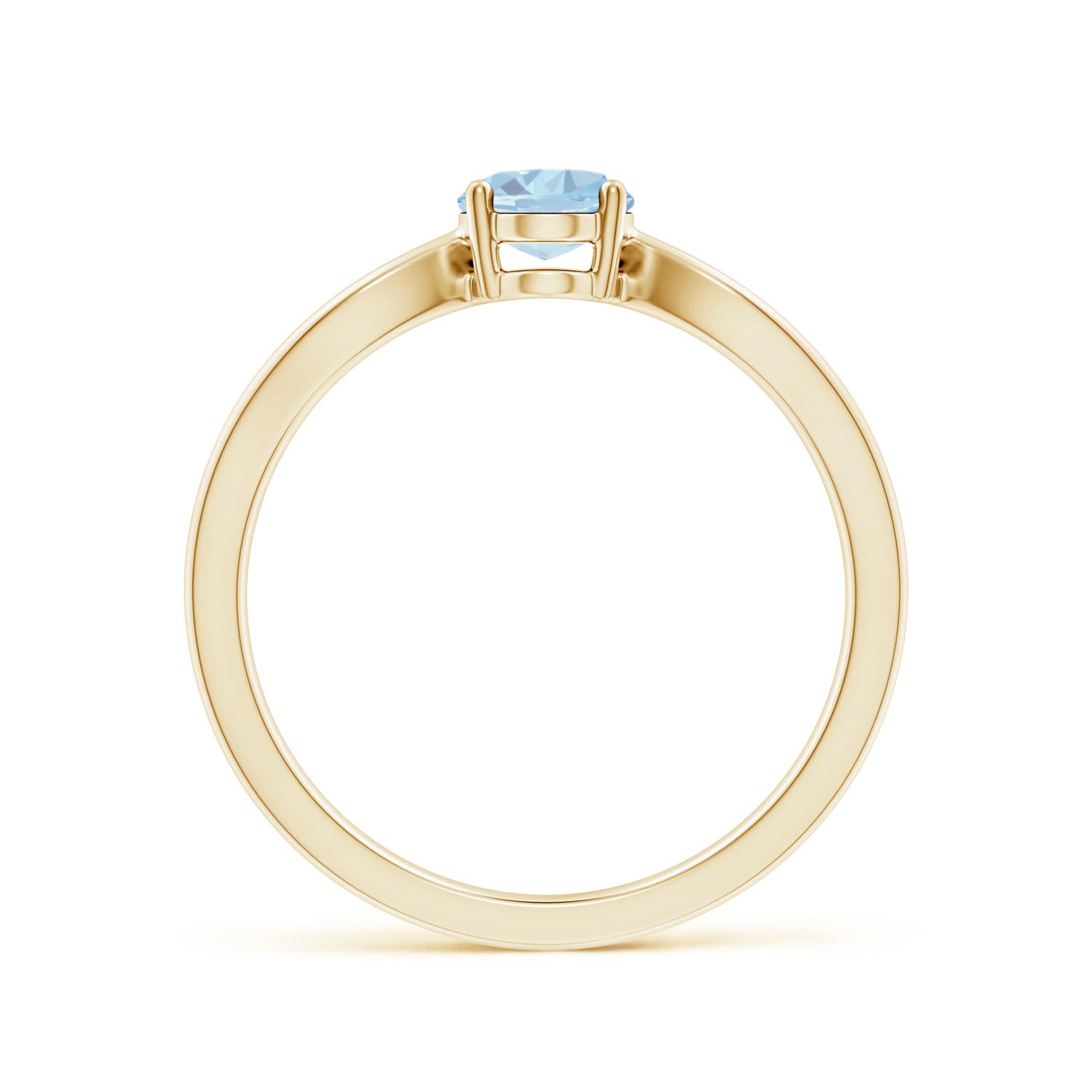 A - Aquamarine / 0.6 CT / 14 KT Yellow Gold