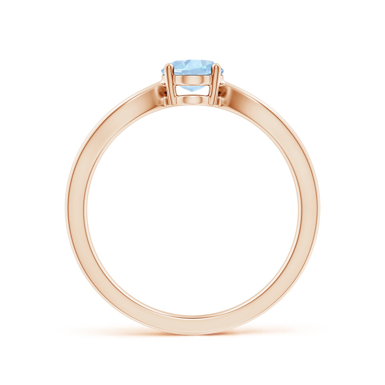 AA - Aquamarine / 0.6 CT / 14 KT Rose Gold