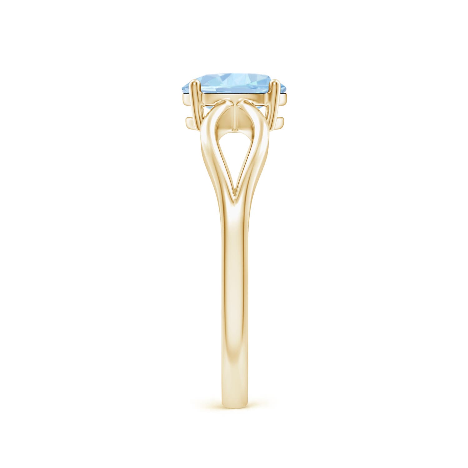 AA - Aquamarine / 0.6 CT / 14 KT Yellow Gold