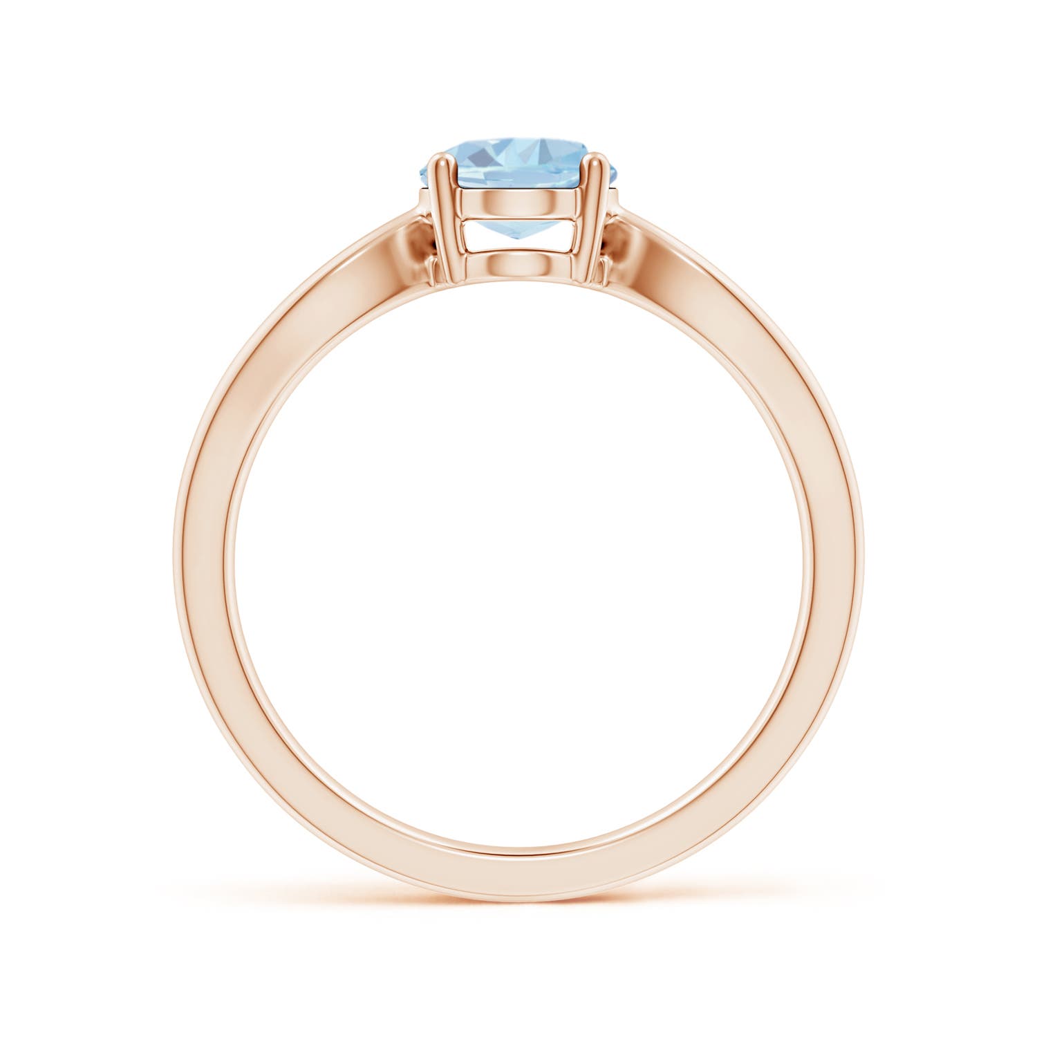 A - Aquamarine / 1 CT / 14 KT Rose Gold