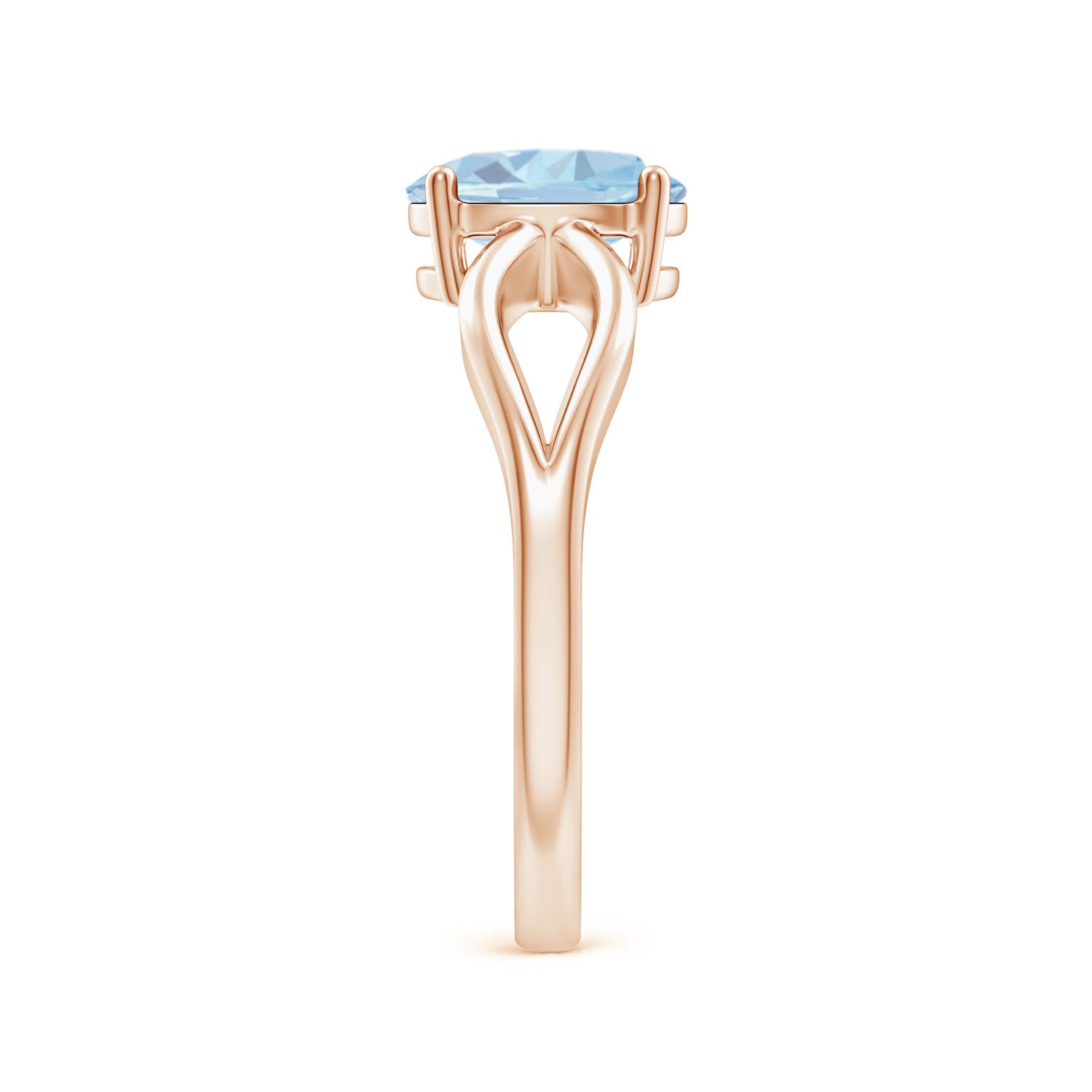 A - Aquamarine / 1 CT / 14 KT Rose Gold