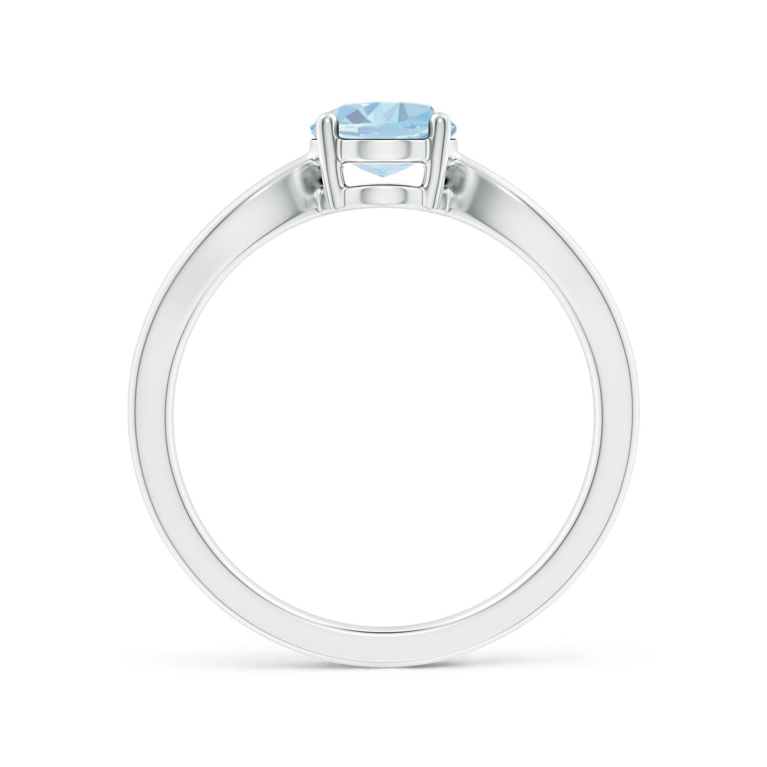 A - Aquamarine / 1 CT / 14 KT White Gold