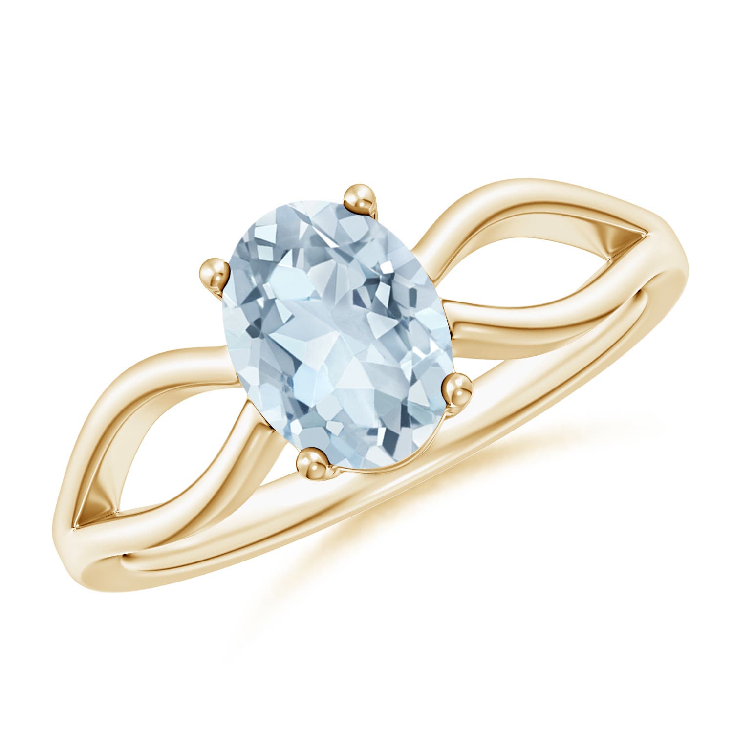 A - Aquamarine / 1 CT / 14 KT Yellow Gold