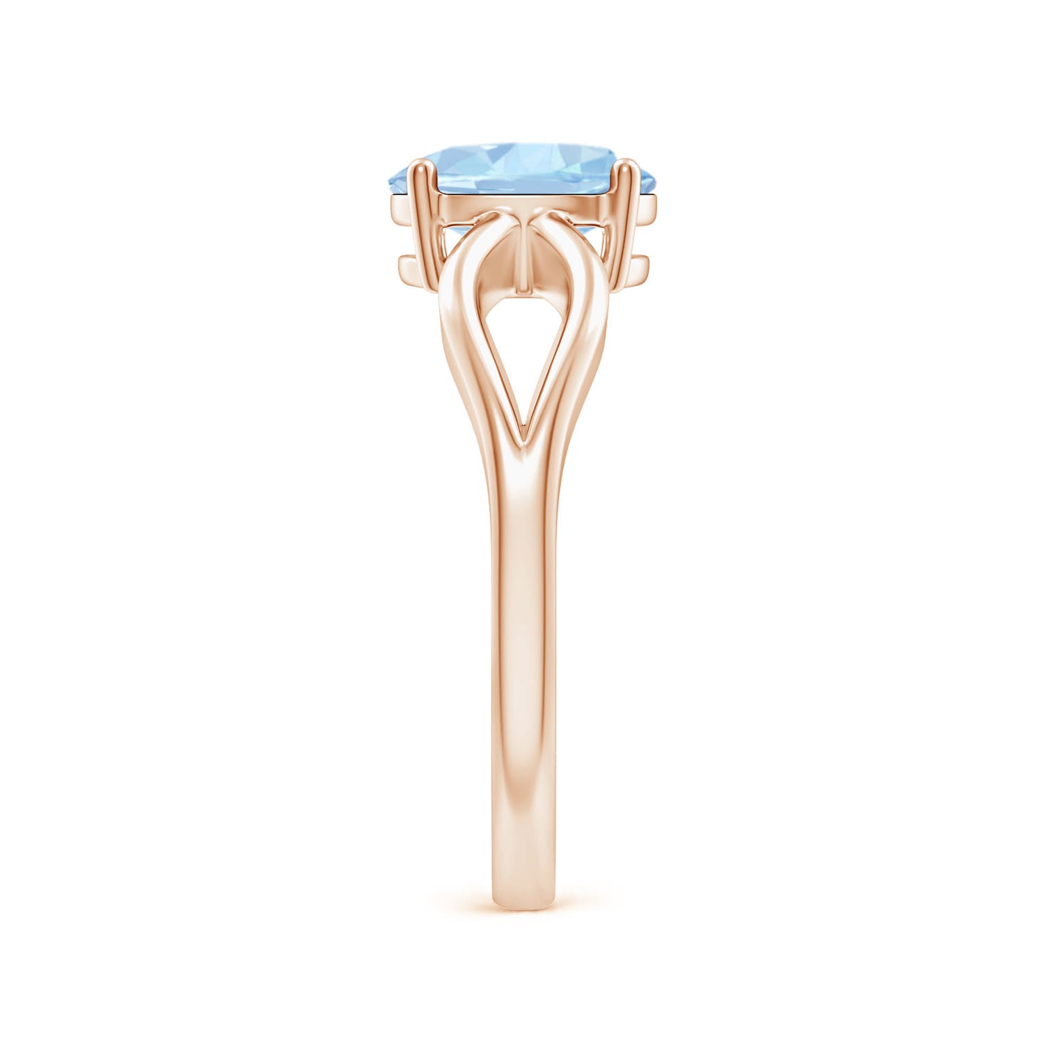 AA - Aquamarine / 1 CT / 14 KT Rose Gold