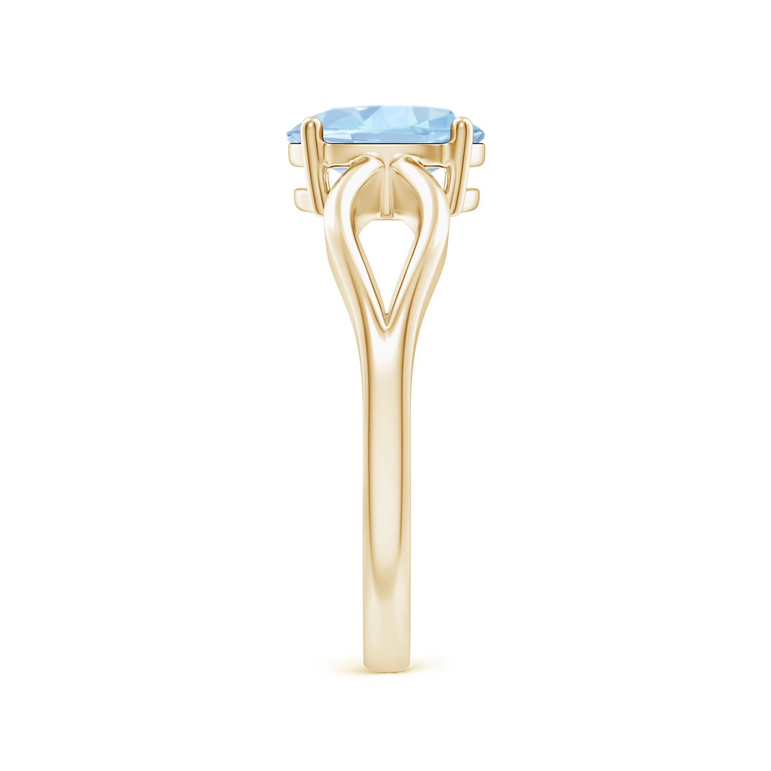 AA - Aquamarine / 1 CT / 14 KT Yellow Gold