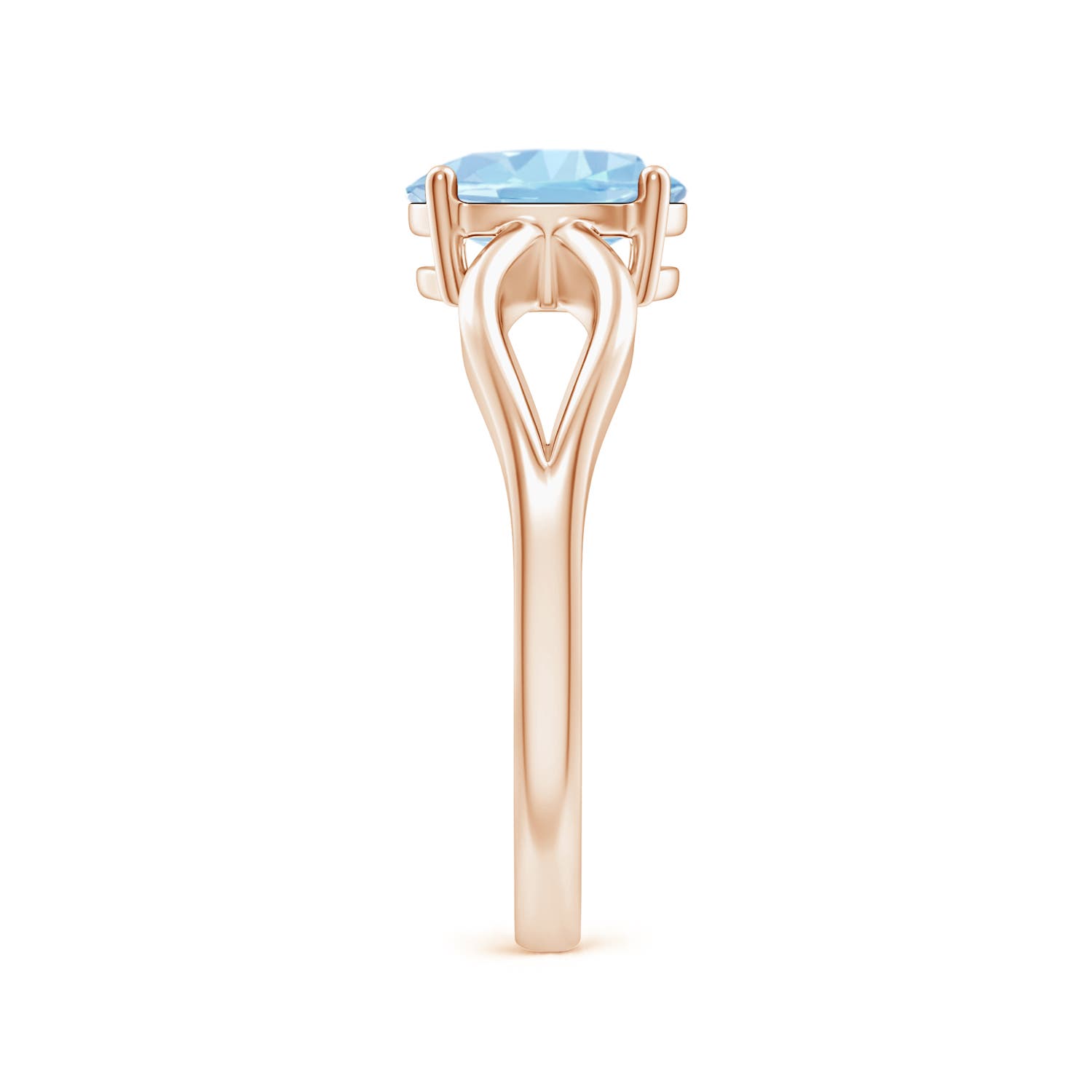 AAA - Aquamarine / 1 CT / 14 KT Rose Gold