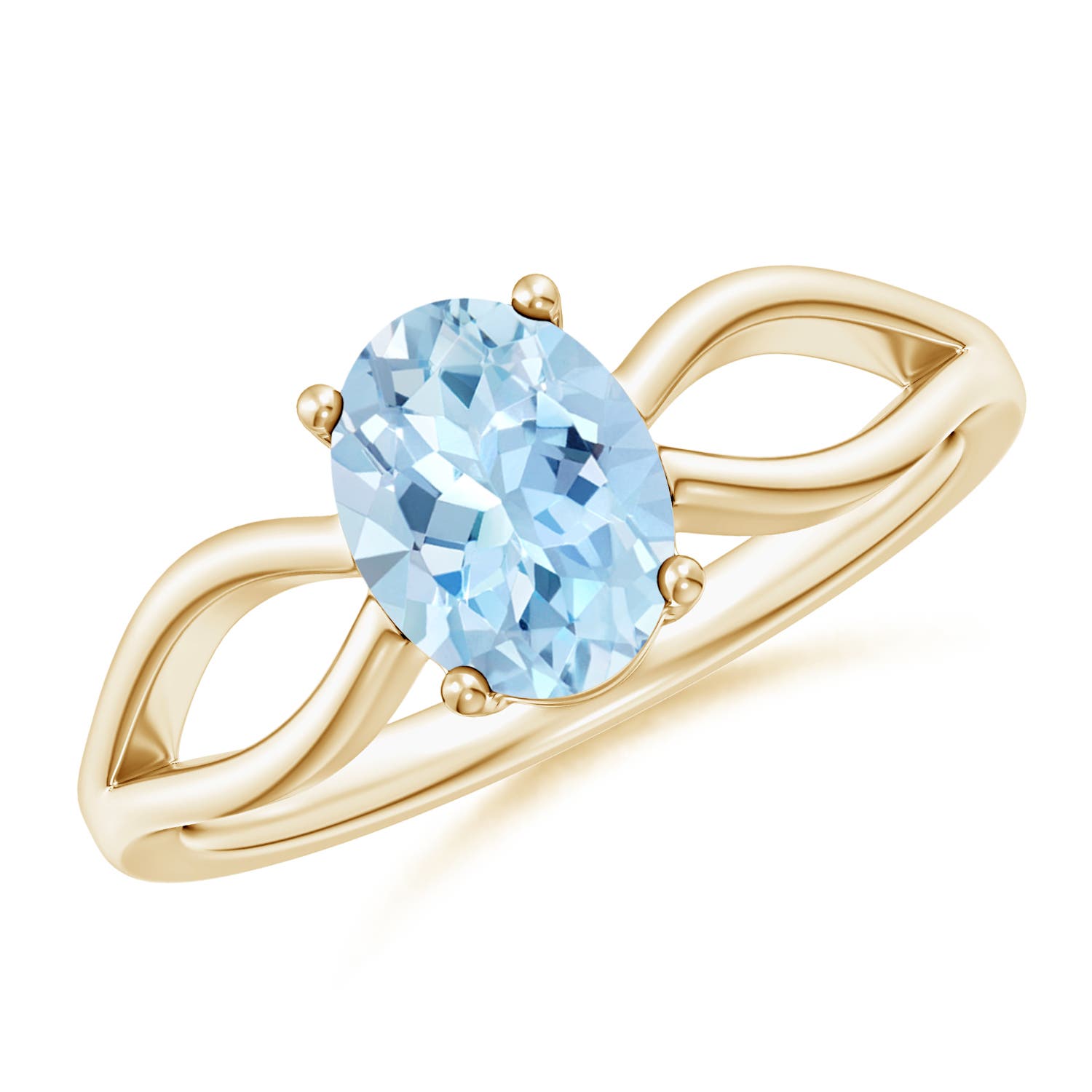 AAA - Aquamarine / 1 CT / 14 KT Yellow Gold