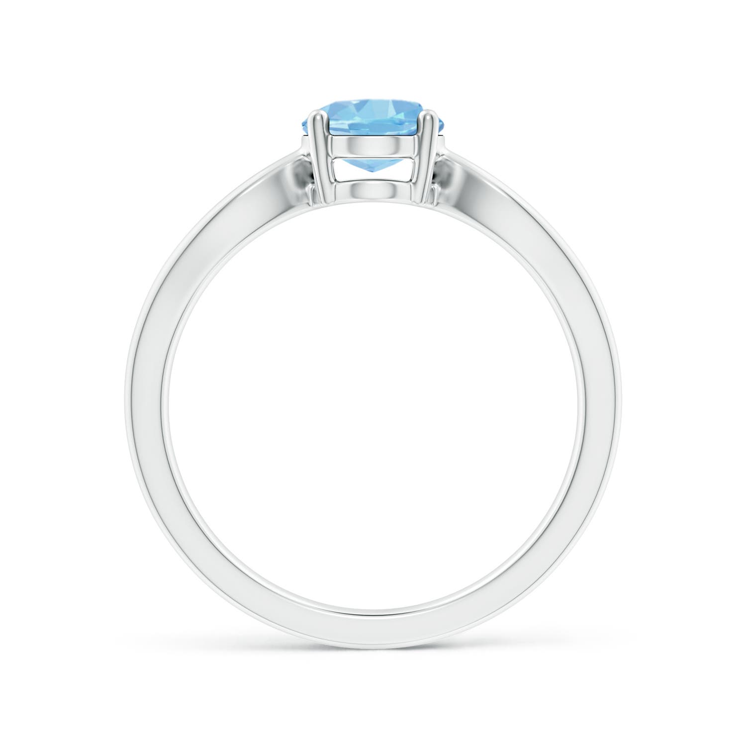 AAAA - Aquamarine / 1 CT / 14 KT White Gold