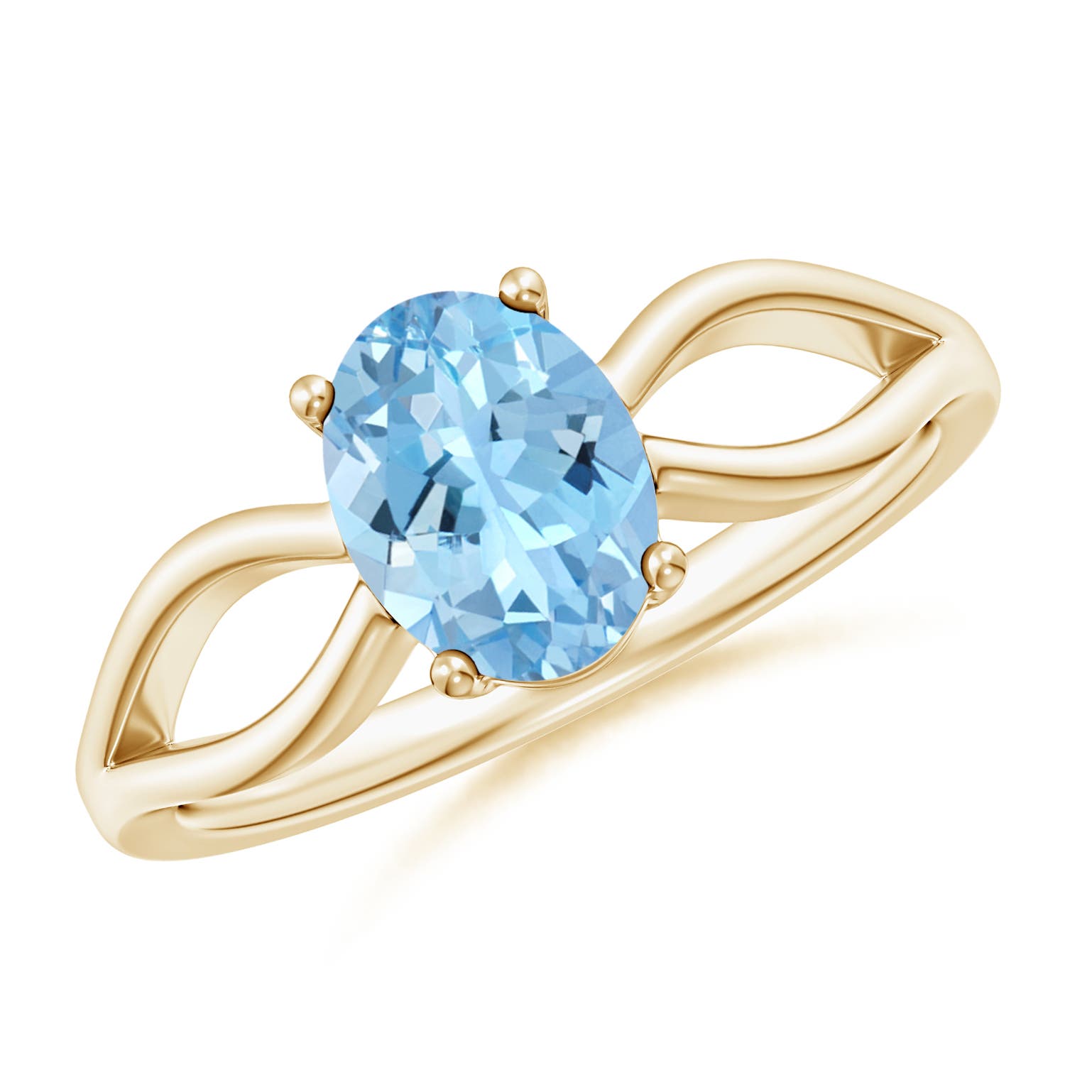 AAAA - Aquamarine / 1 CT / 14 KT Yellow Gold