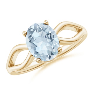 Oval A Aquamarine