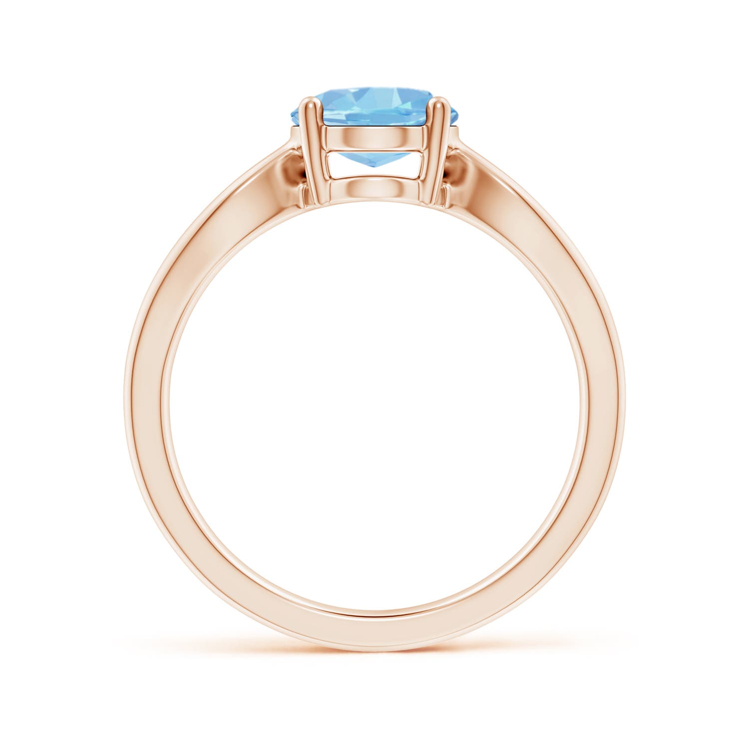 AAAA - Aquamarine / 1.5 CT / 14 KT Rose Gold