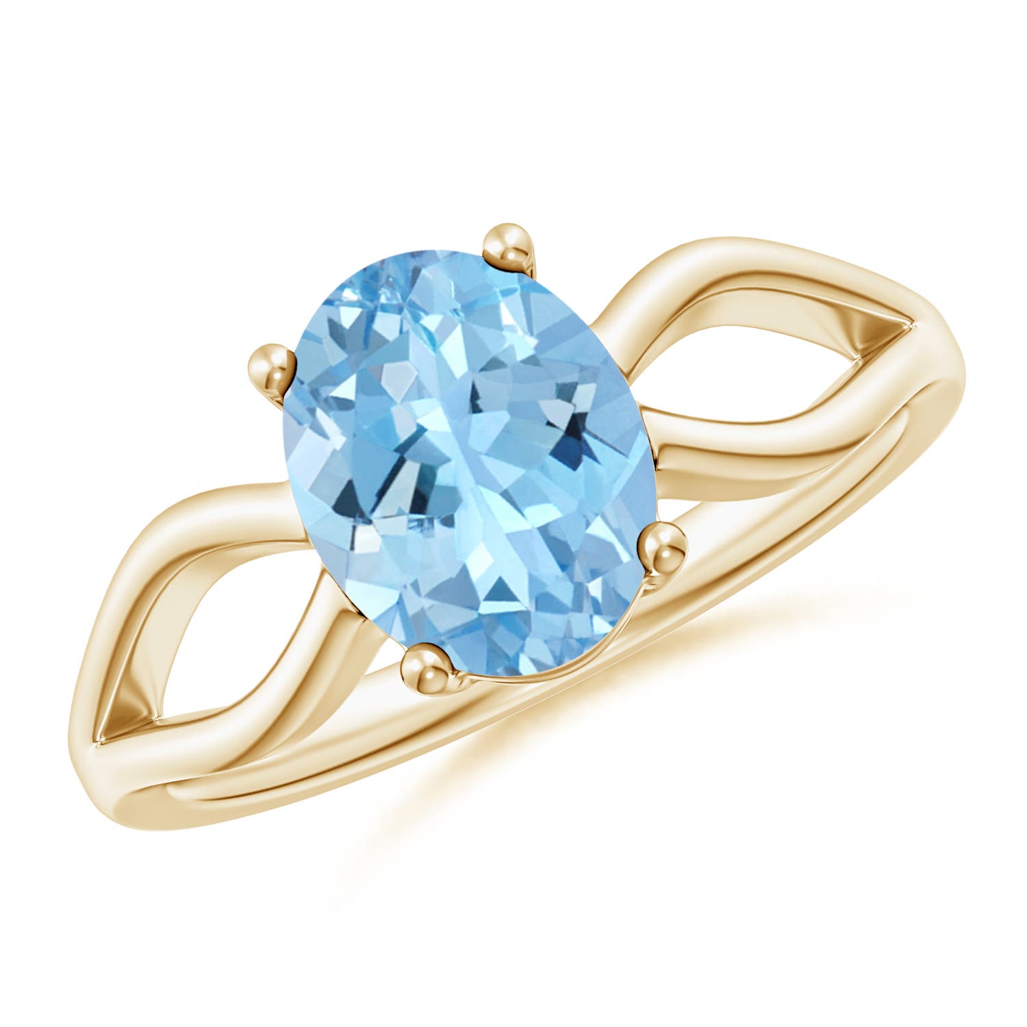 AAAA - Aquamarine / 1.5 CT / 14 KT Yellow Gold