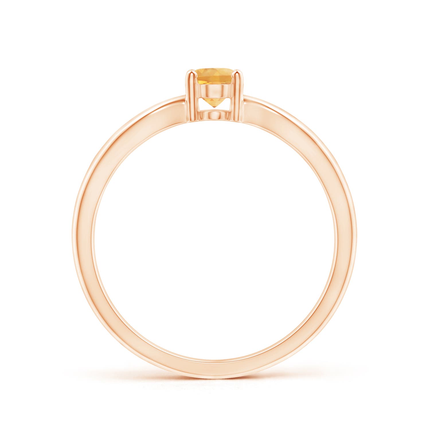 A - Citrine / 0.4 CT / 14 KT Rose Gold