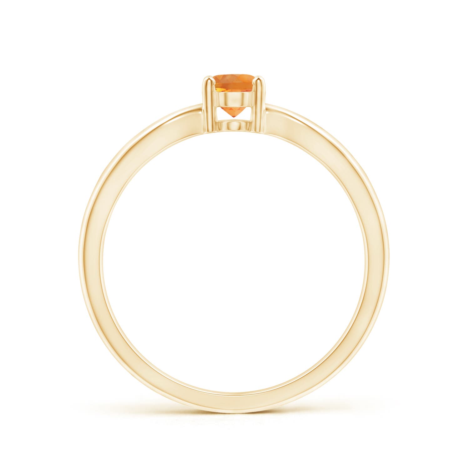 AAA - Citrine / 0.4 CT / 14 KT Yellow Gold