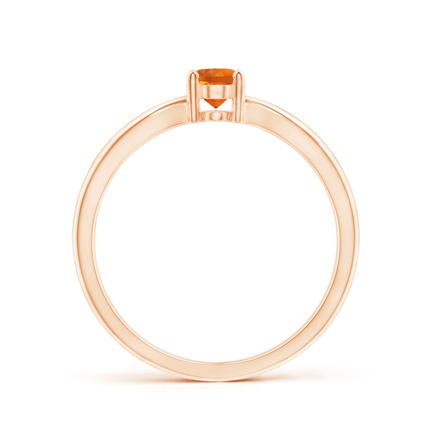 AAAA - Citrine / 0.4 CT / 14 KT Rose Gold