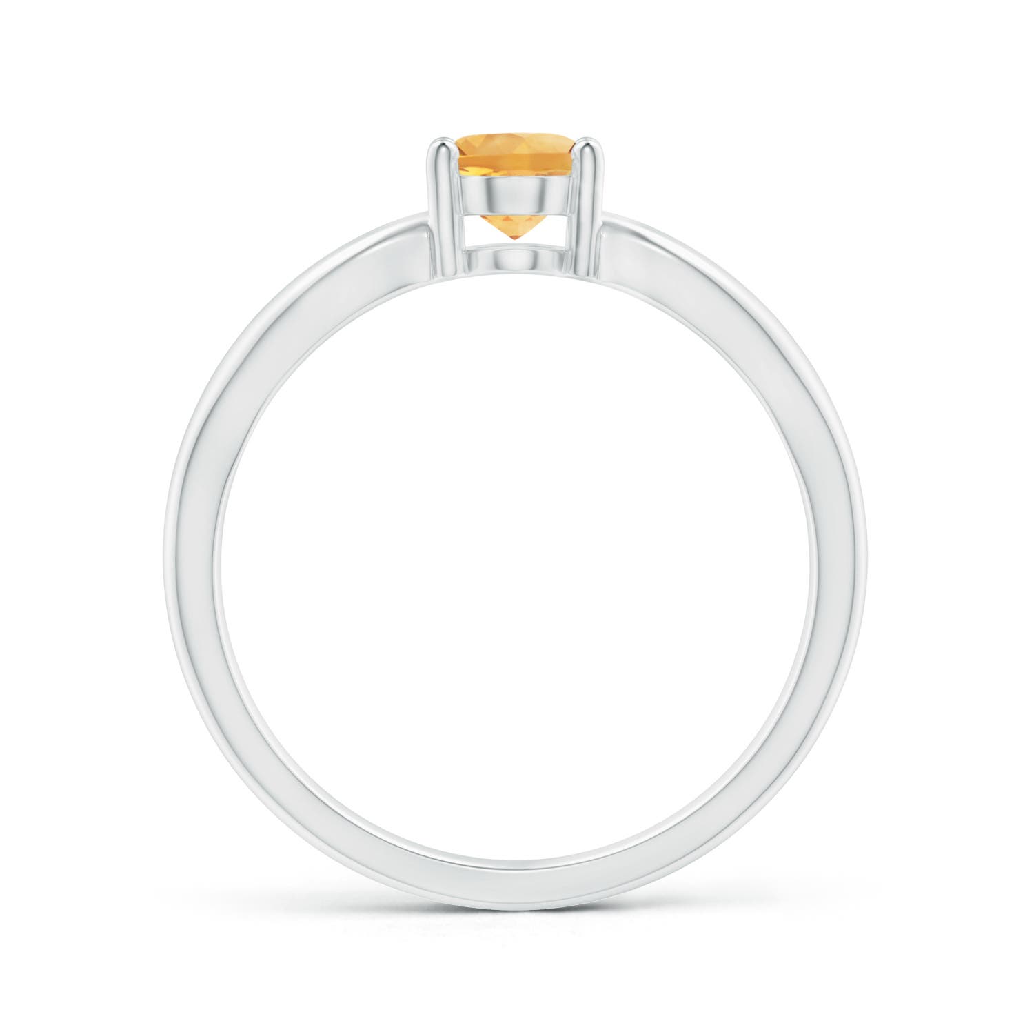 A - Citrine / 0.75 CT / 14 KT White Gold