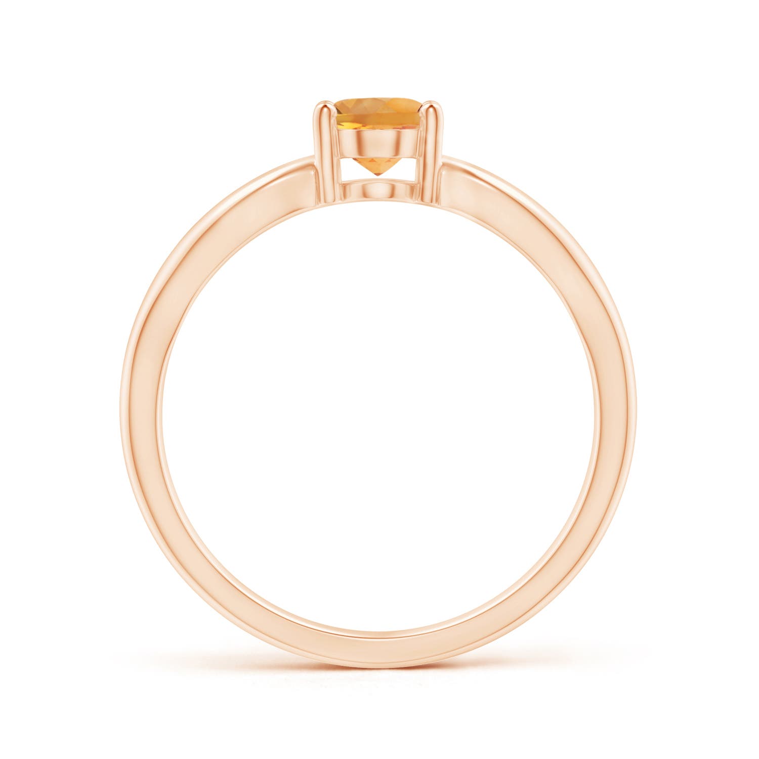 AA - Citrine / 0.75 CT / 14 KT Rose Gold