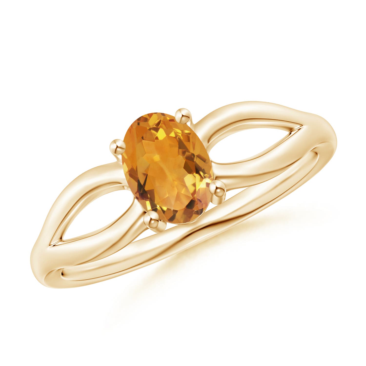 AA - Citrine / 0.75 CT / 14 KT Yellow Gold