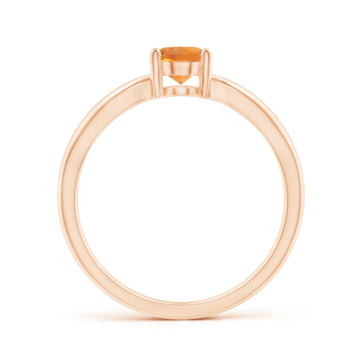 AAA - Citrine / 0.75 CT / 14 KT Rose Gold