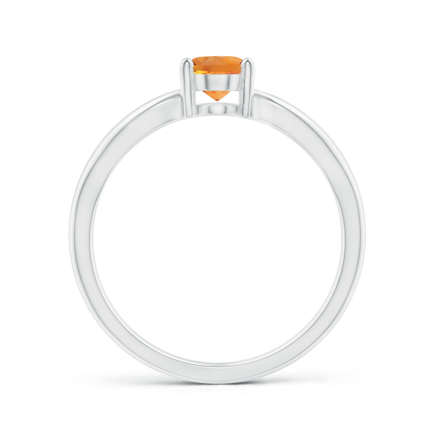 AAA - Citrine / 0.75 CT / 14 KT White Gold