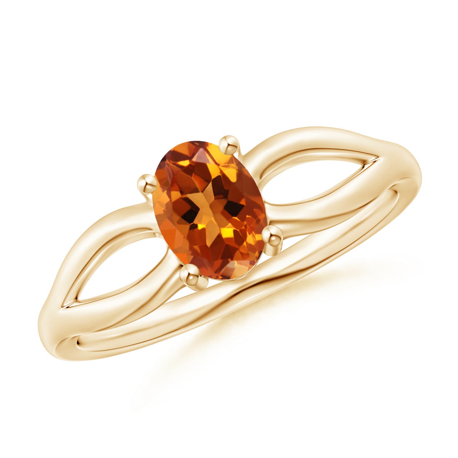 AAAA - Citrine / 0.75 CT / 14 KT Yellow Gold