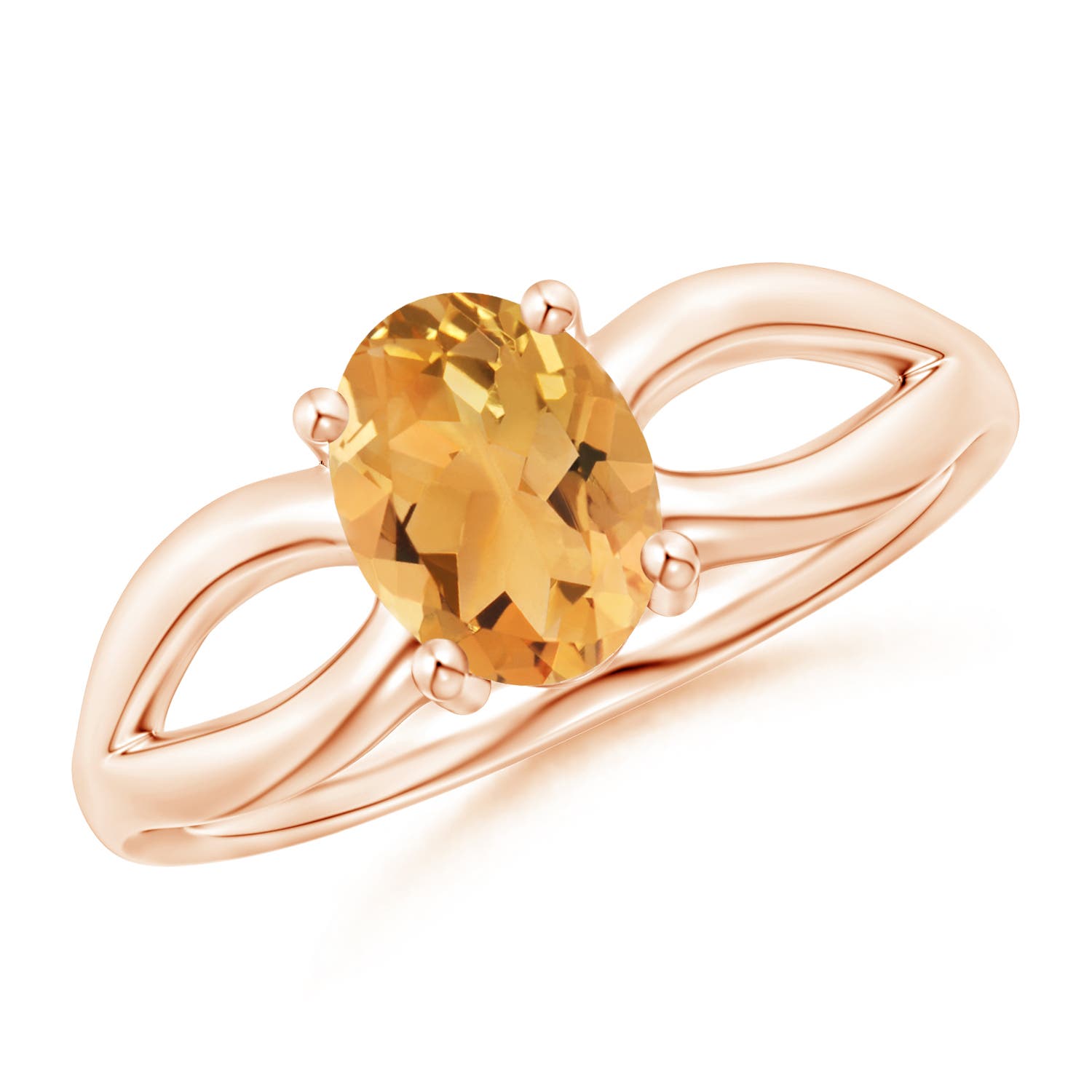 A - Citrine / 1.1 CT / 14 KT Rose Gold