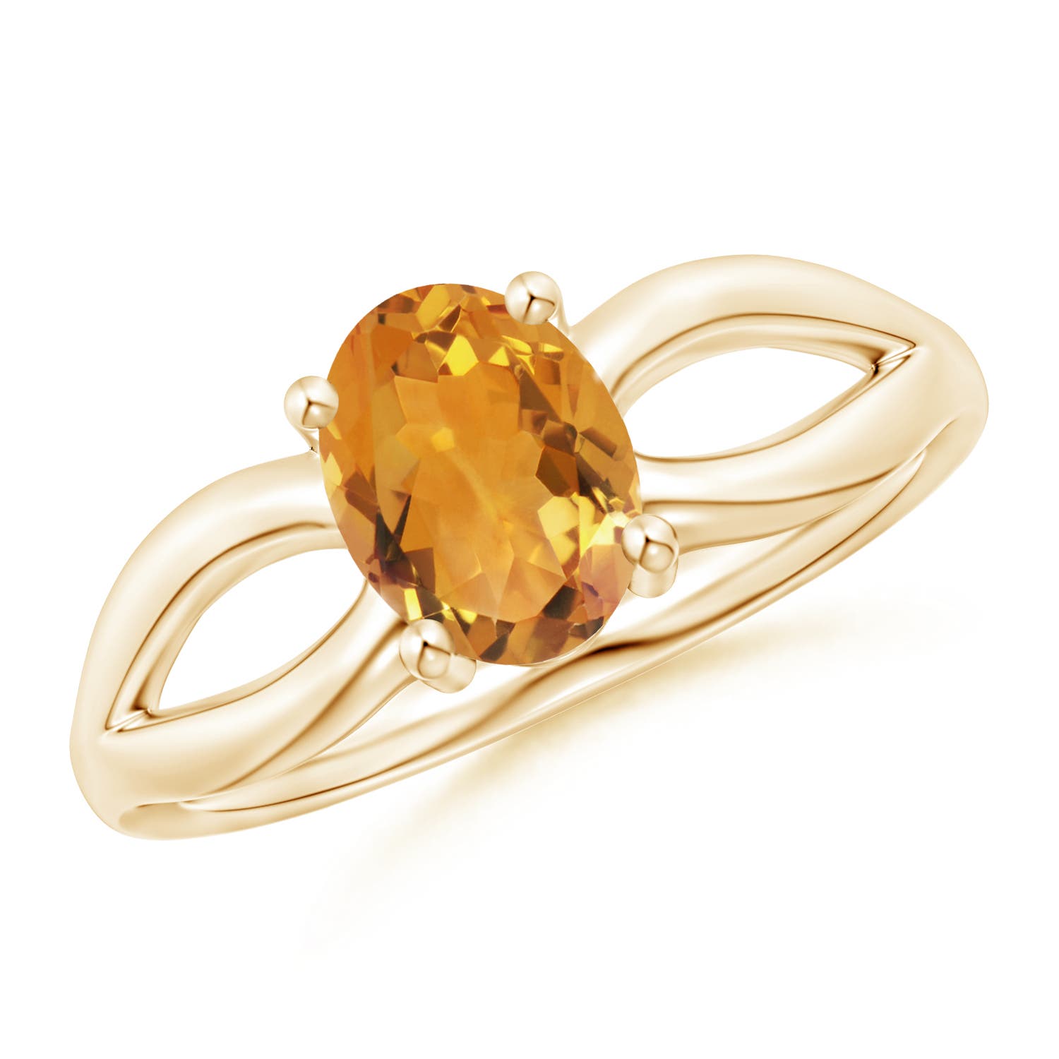 AA - Citrine / 1.1 CT / 14 KT Yellow Gold