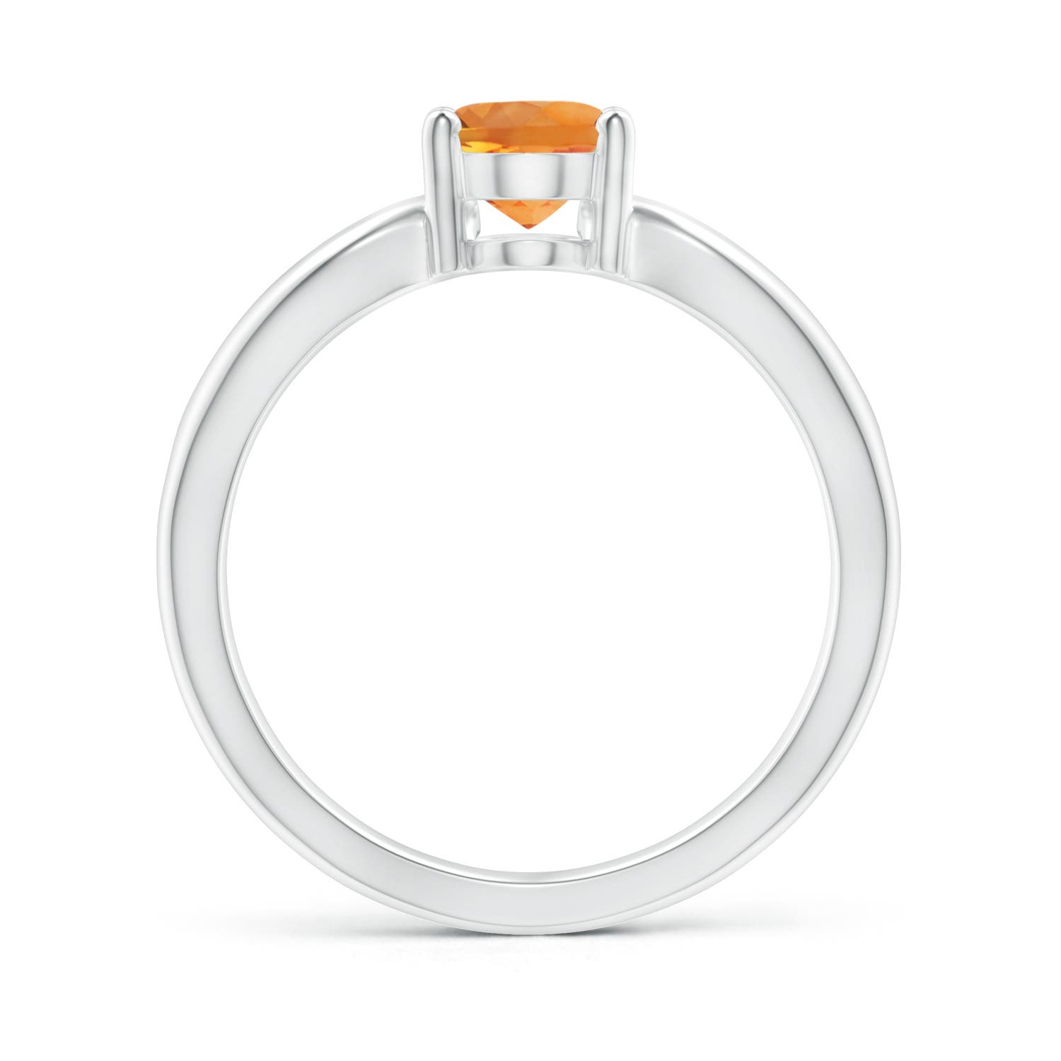 AAA - Citrine / 1.1 CT / 14 KT White Gold