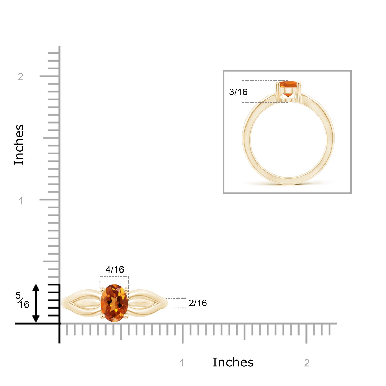 AAAA - Citrine / 1.1 CT / 14 KT Yellow Gold