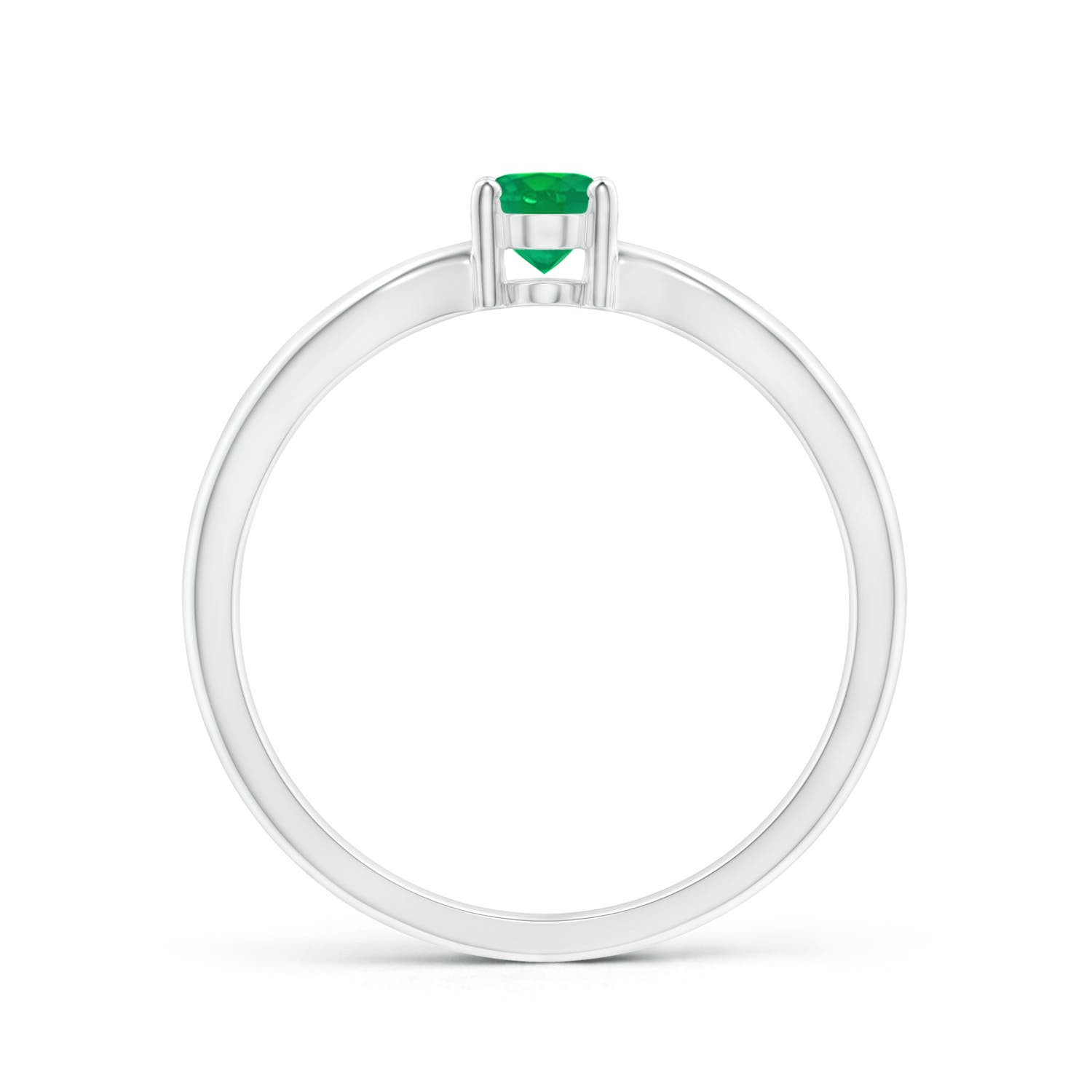 AA - Emerald / 0.4 CT / 14 KT White Gold