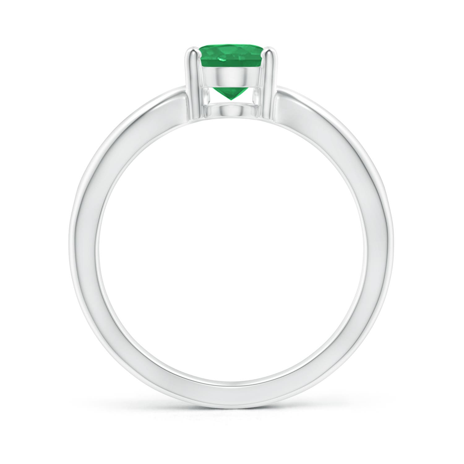 A - Emerald / 1.1 CT / 14 KT White Gold