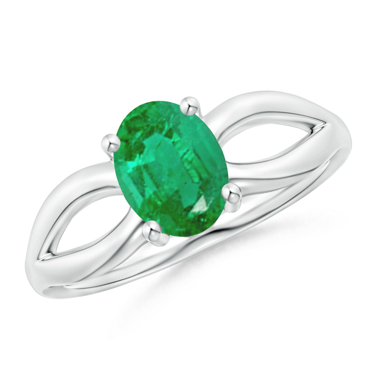 AA - Emerald / 1.1 CT / 14 KT White Gold