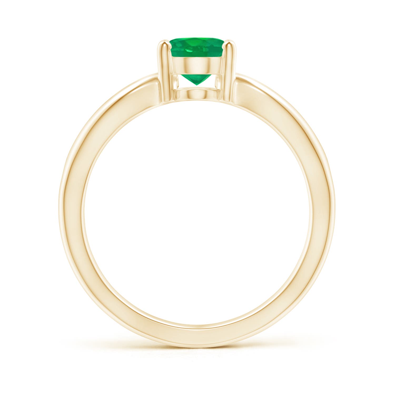 AA - Emerald / 1.1 CT / 14 KT Yellow Gold