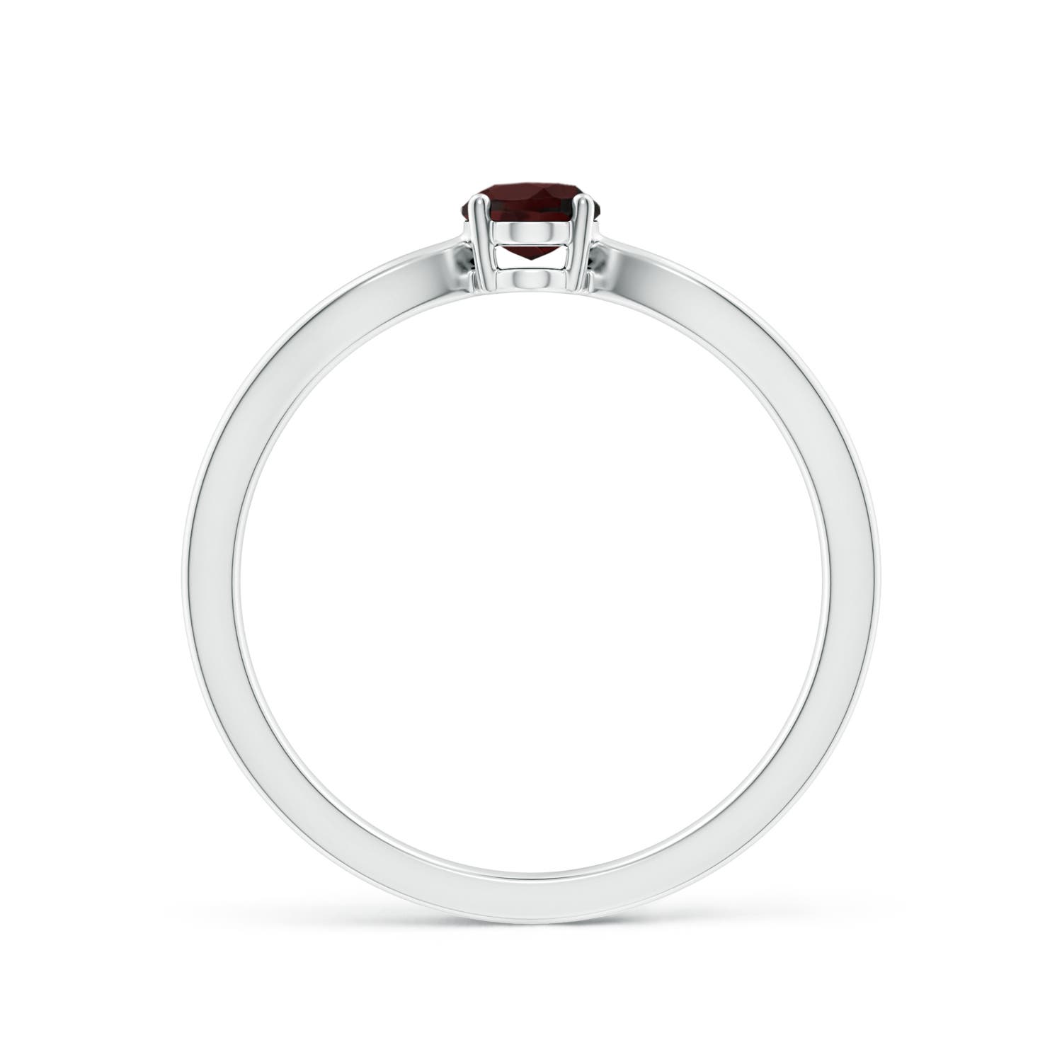 A - Garnet / 0.55 CT / 14 KT White Gold