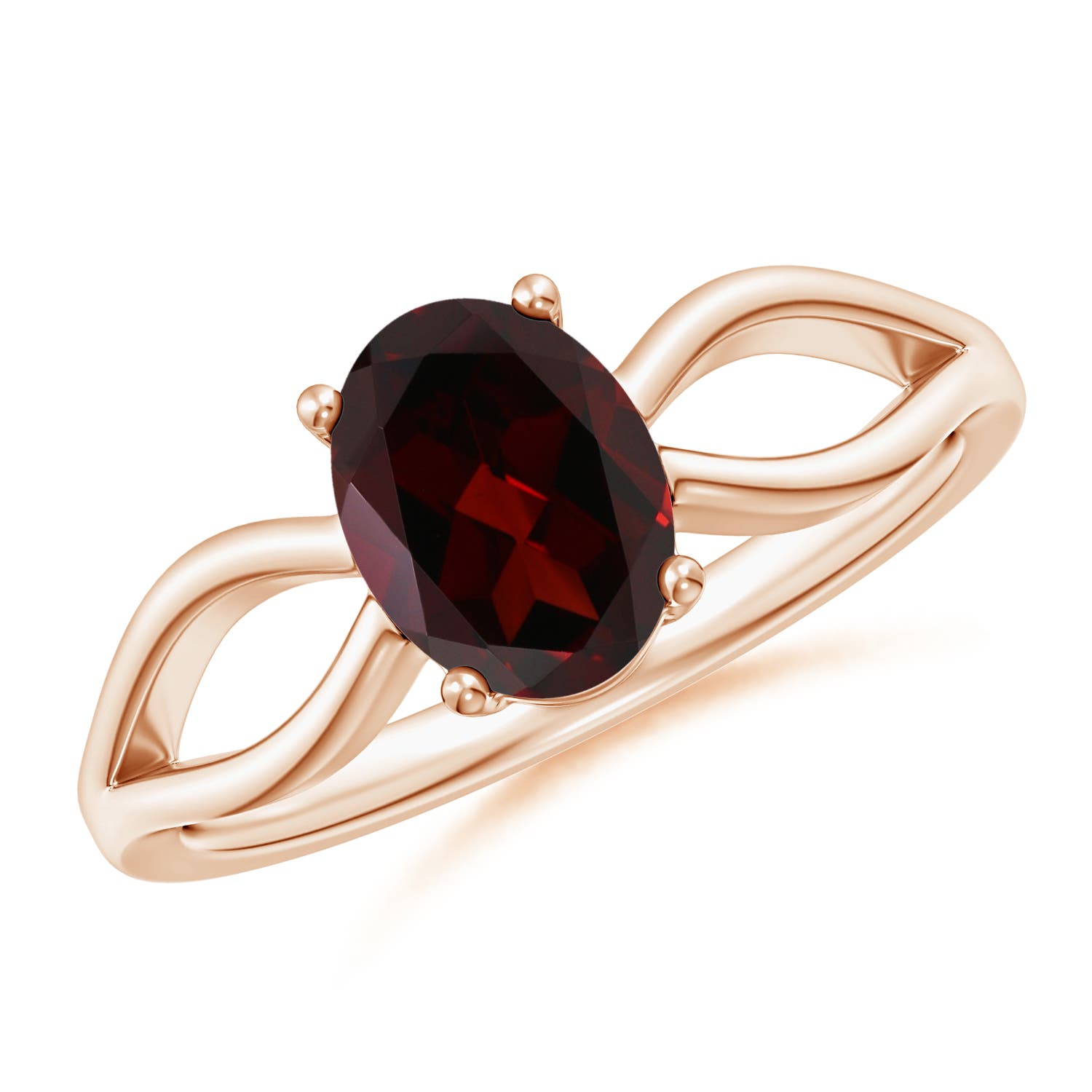 A - Garnet / 1.45 CT / 14 KT Rose Gold