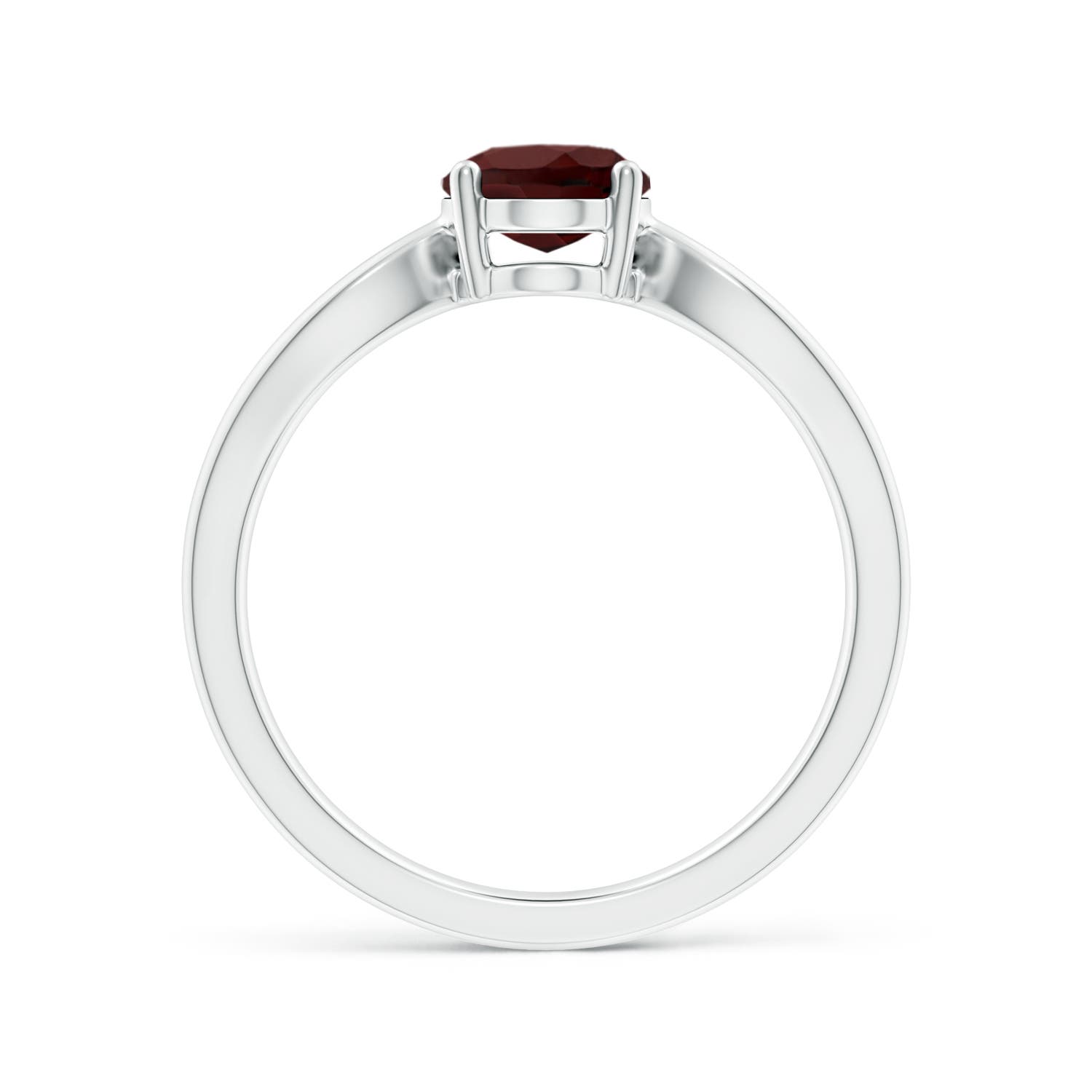 AA - Garnet / 1.45 CT / 14 KT White Gold