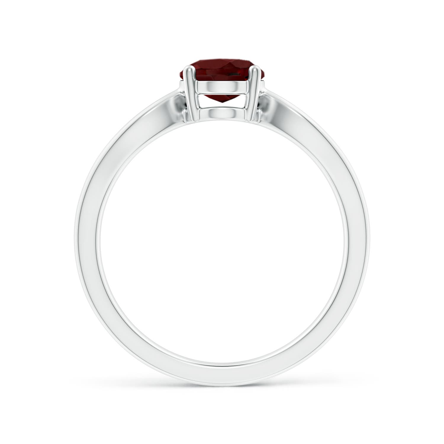 AAA - Garnet / 1.45 CT / 14 KT White Gold