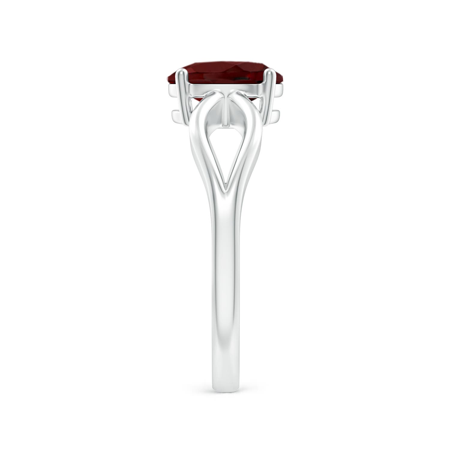 AAA - Garnet / 1.45 CT / 14 KT White Gold