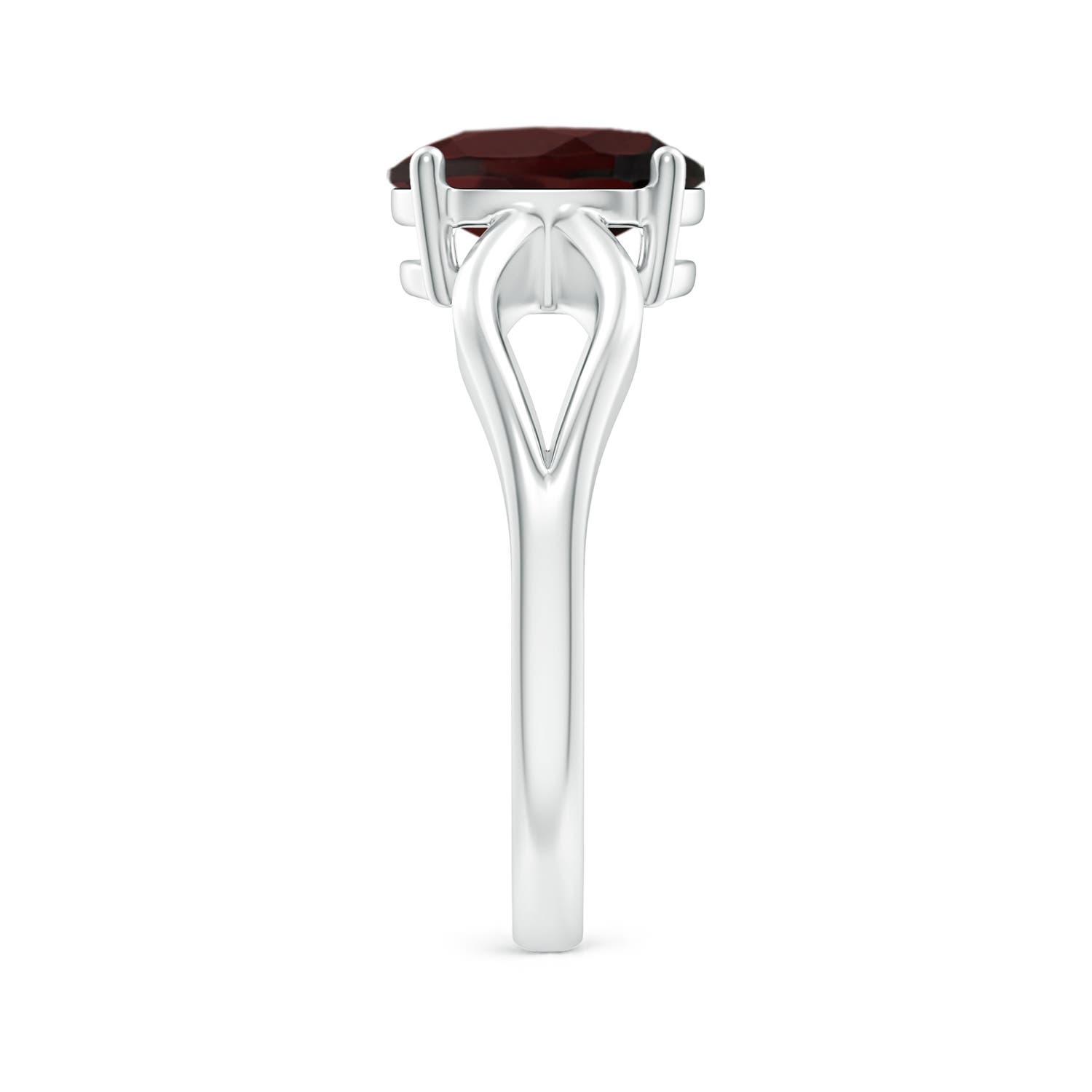 A - Garnet / 2 CT / 14 KT White Gold