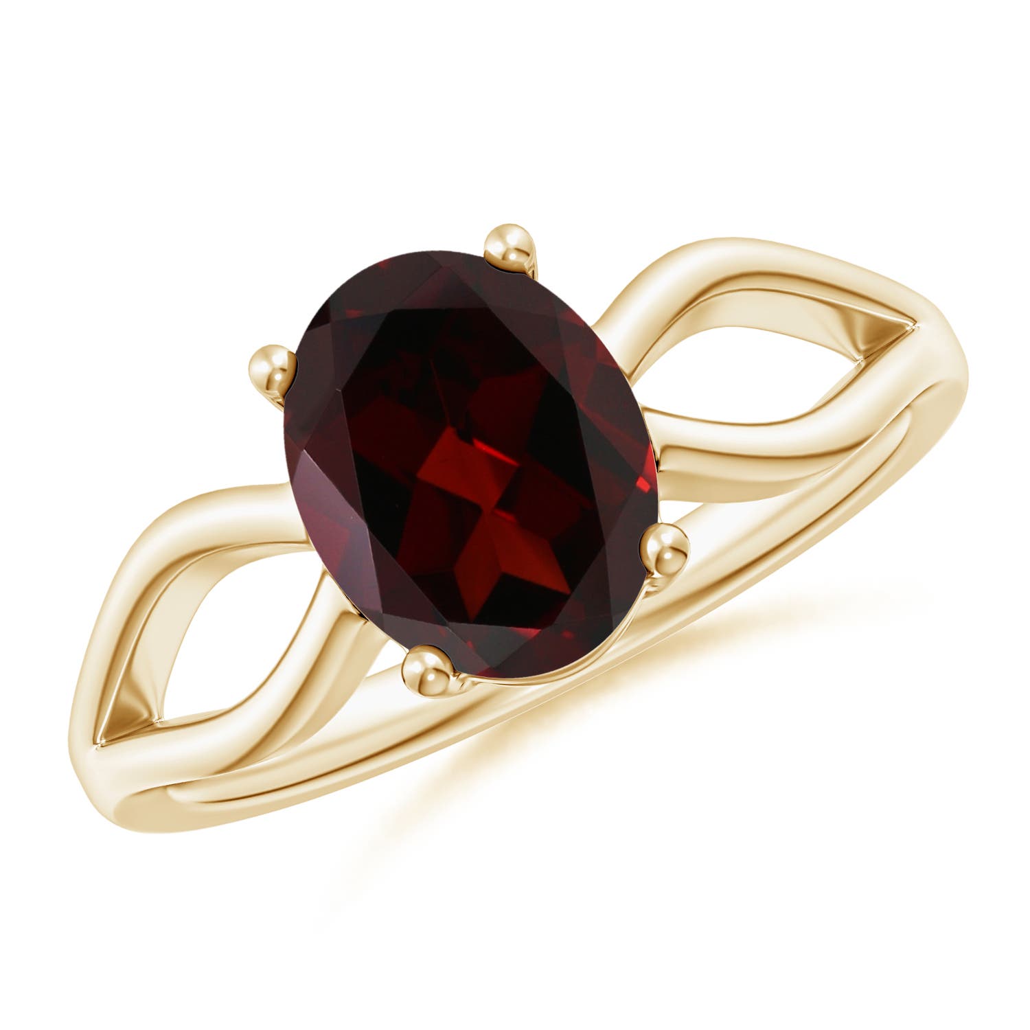 A - Garnet / 2 CT / 14 KT Yellow Gold