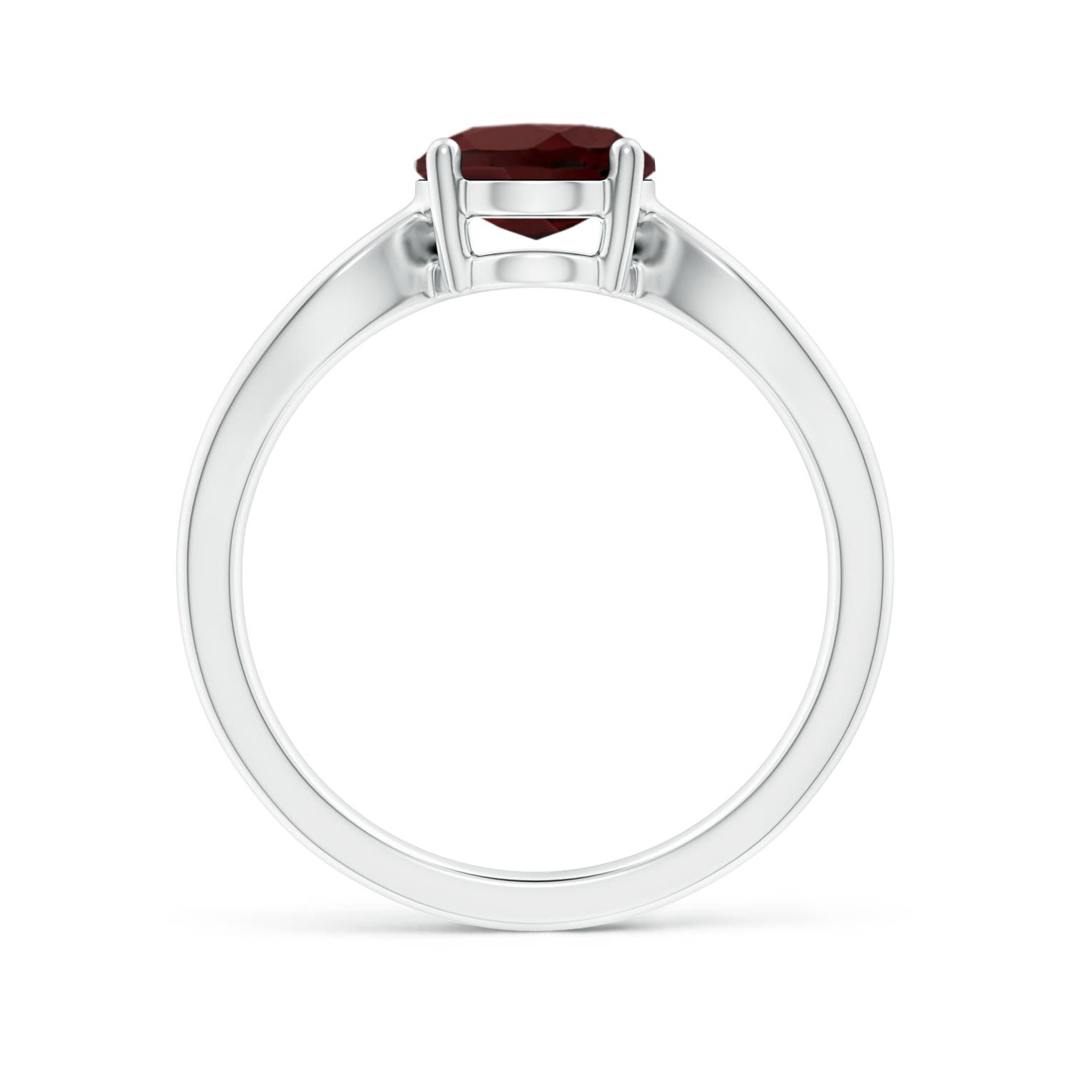 AA - Garnet / 2 CT / 14 KT White Gold