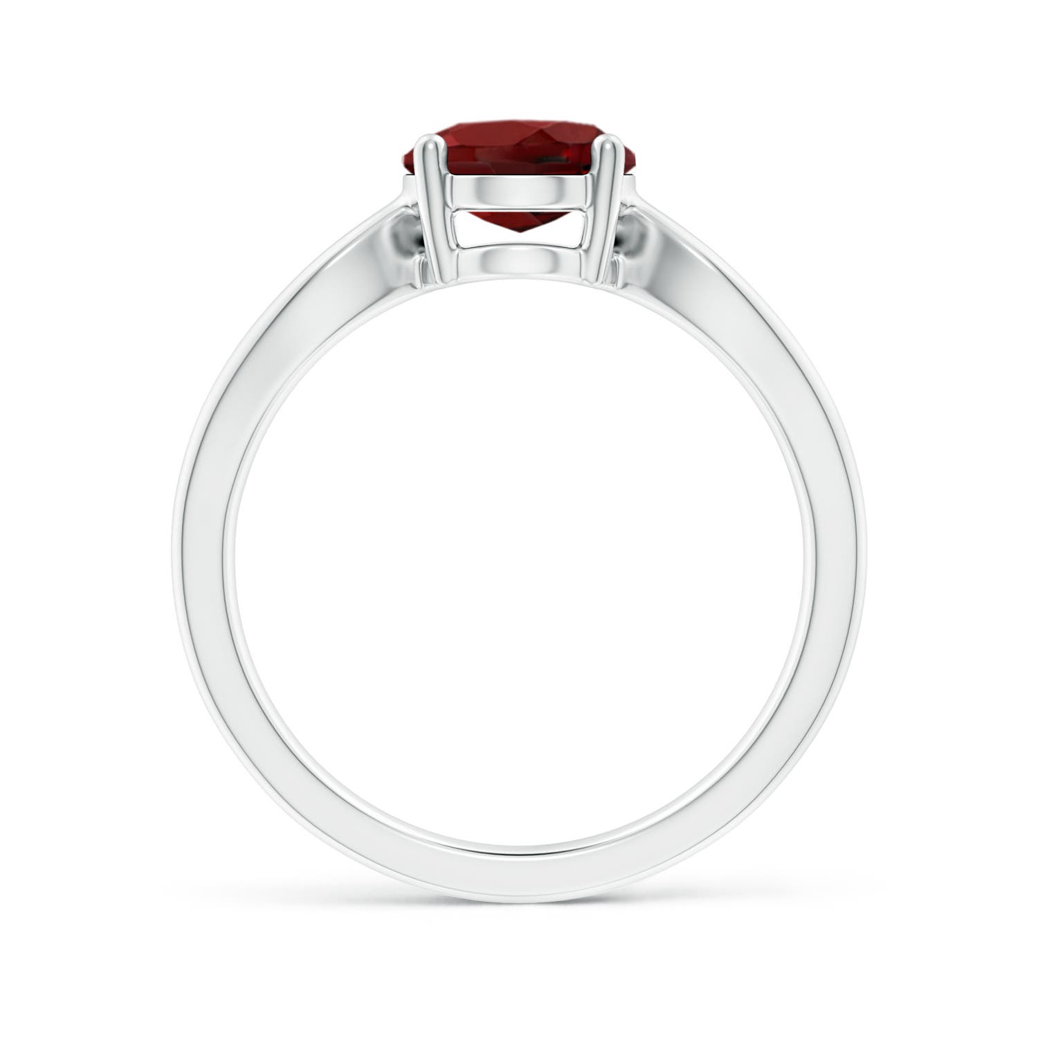 AAAA - Garnet / 2 CT / 14 KT White Gold