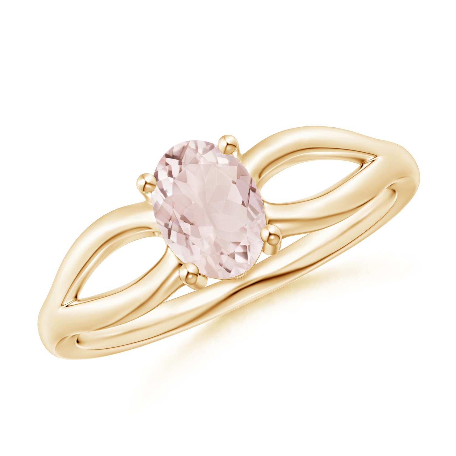 A - Morganite / 0.7 CT / 14 KT Yellow Gold